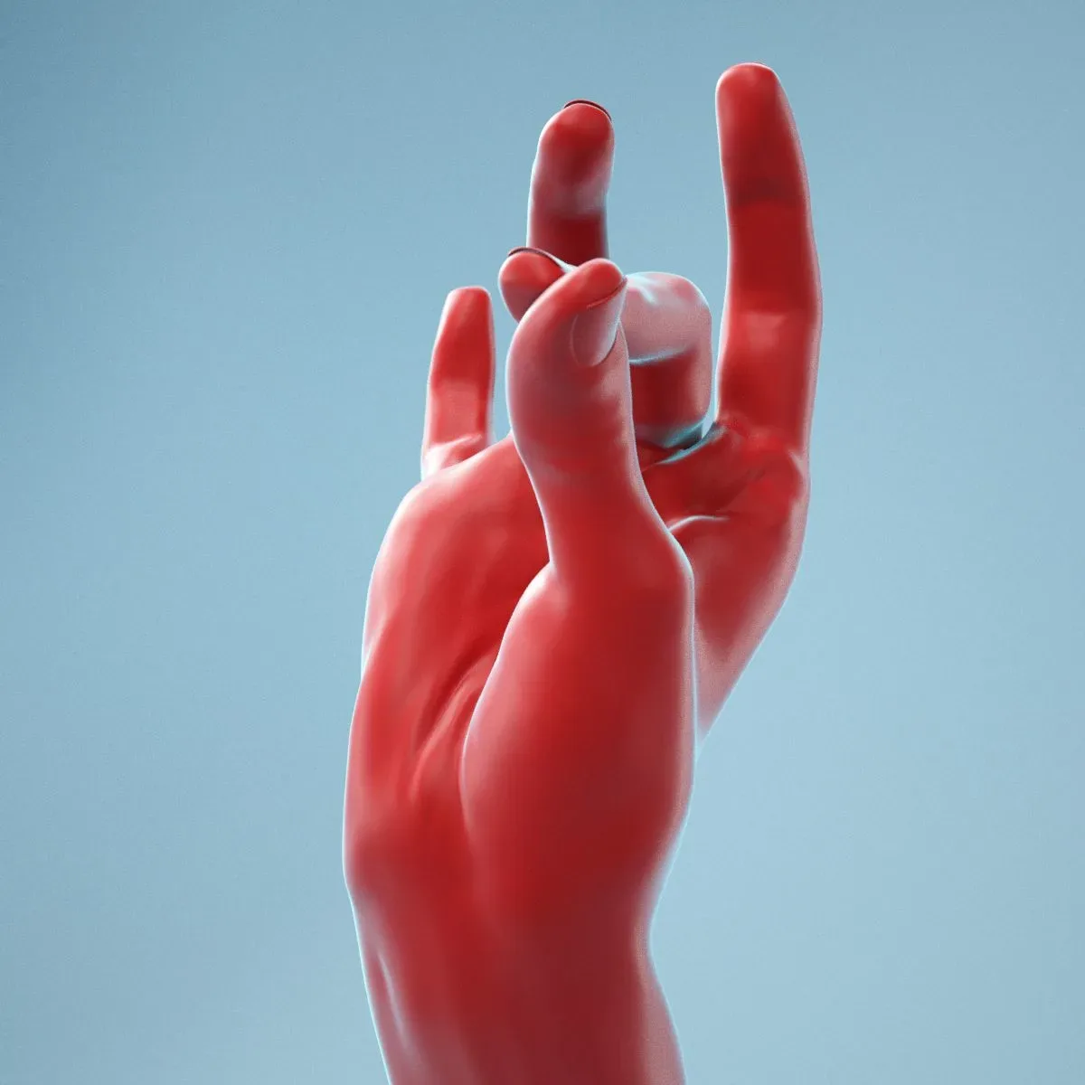 Pinch Gesture Realistic Hand