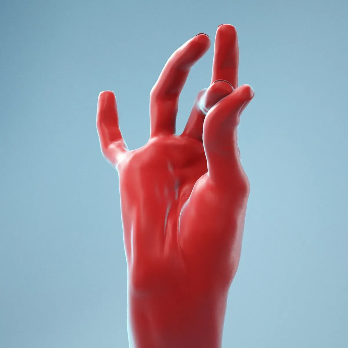 Pinch Gesture Realistic Hand