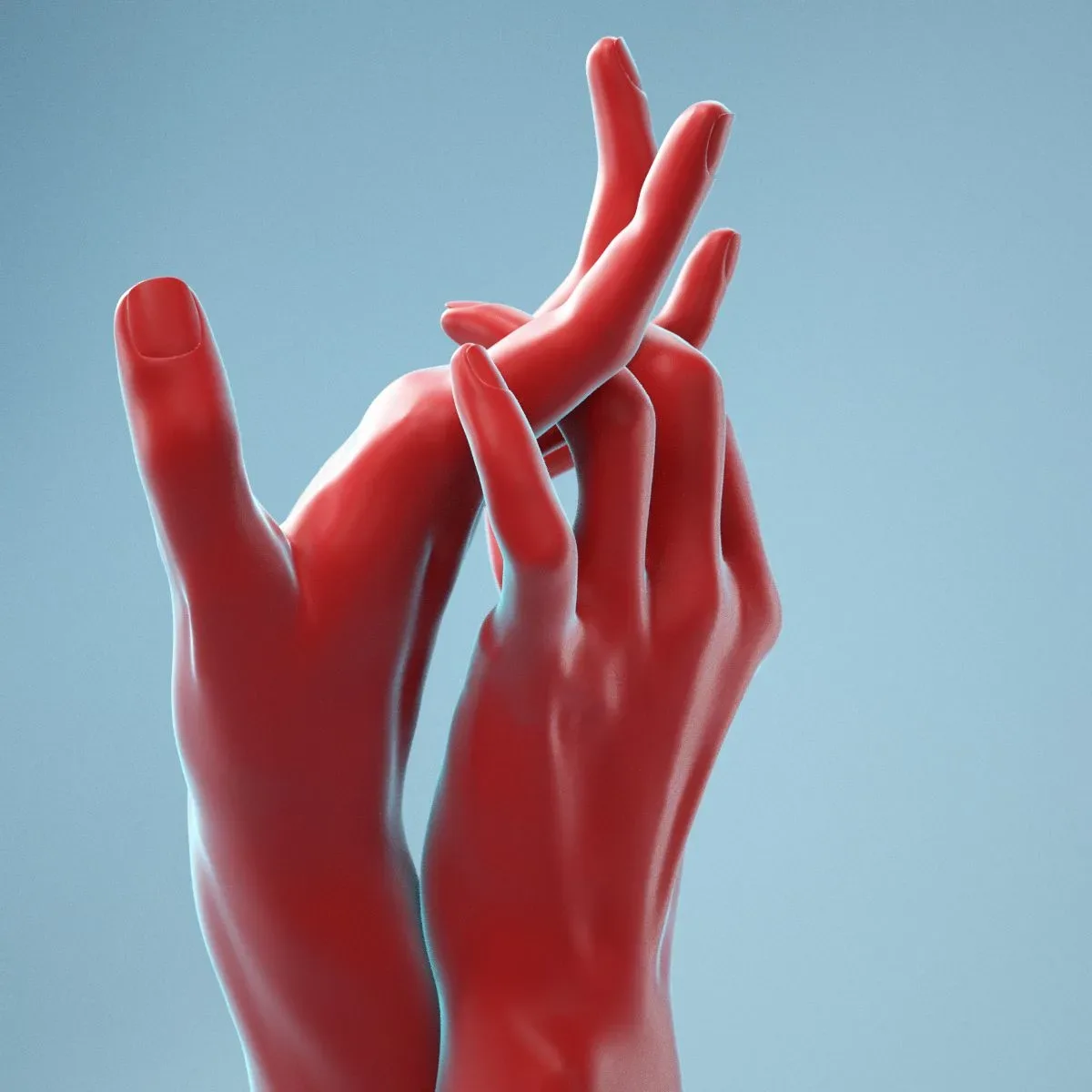 Pulling Back Realistic Hands FlippedNormals