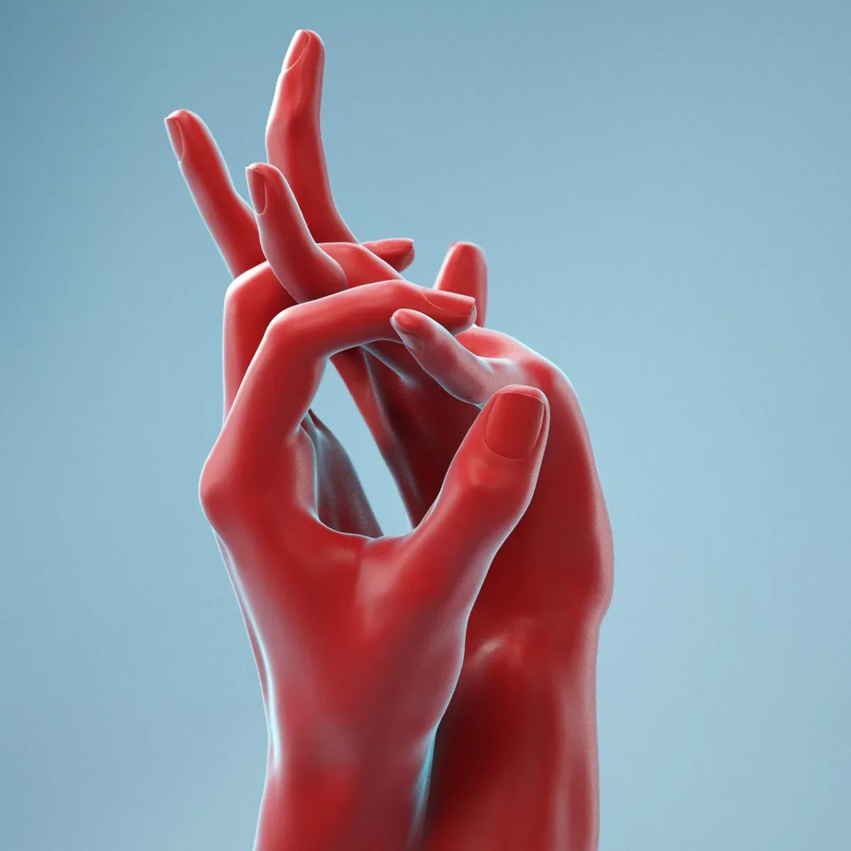 Pulling Back Realistic Hands FlippedNormals