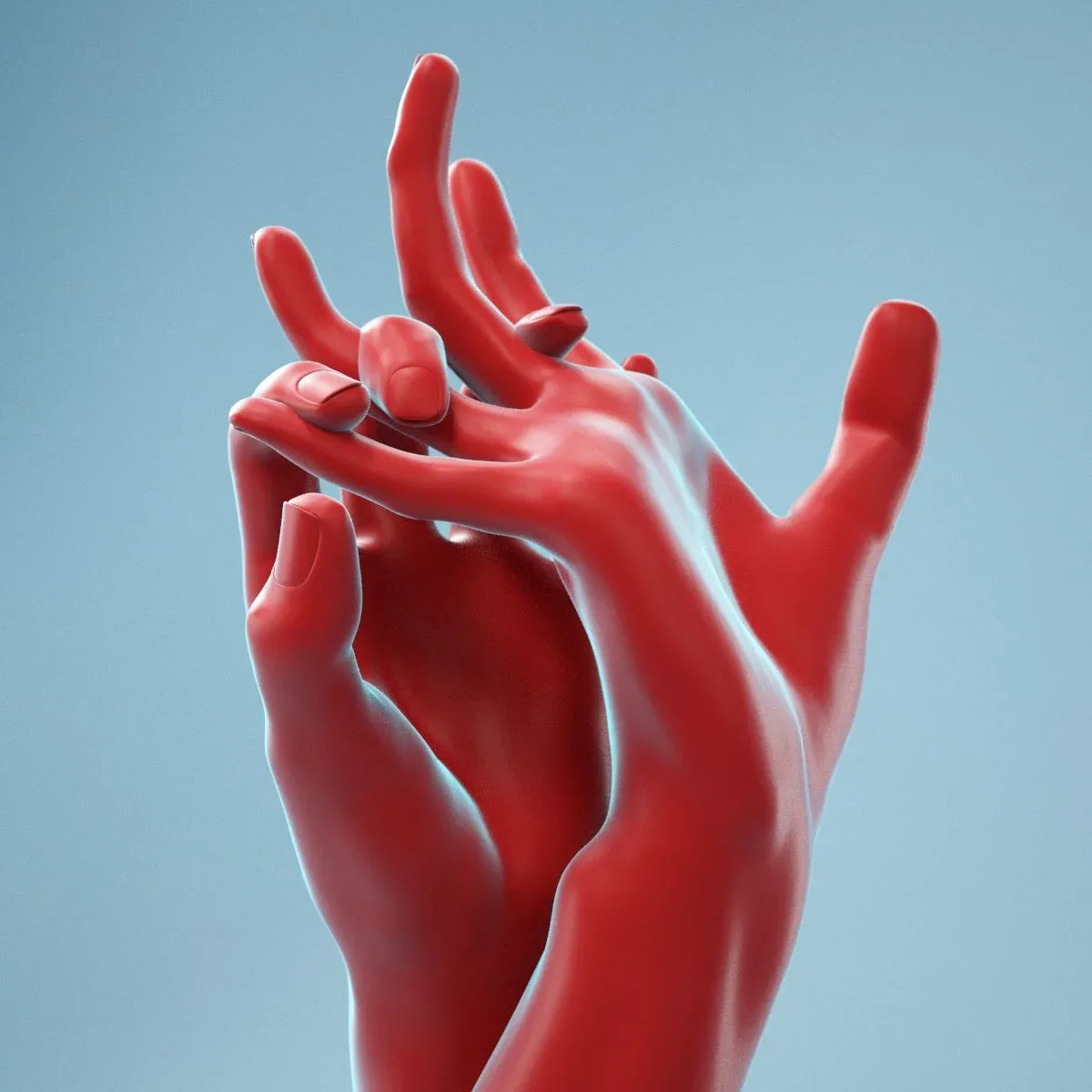 Pulling Back Realistic Hands FlippedNormals