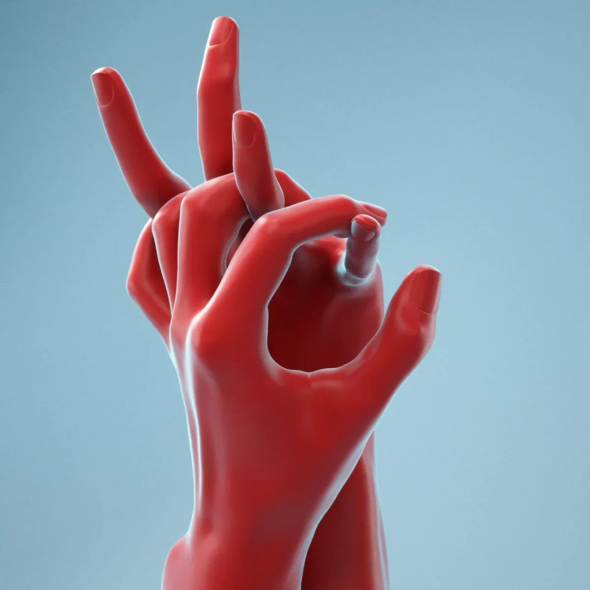 Pulling Back Realistic Hands FlippedNormals