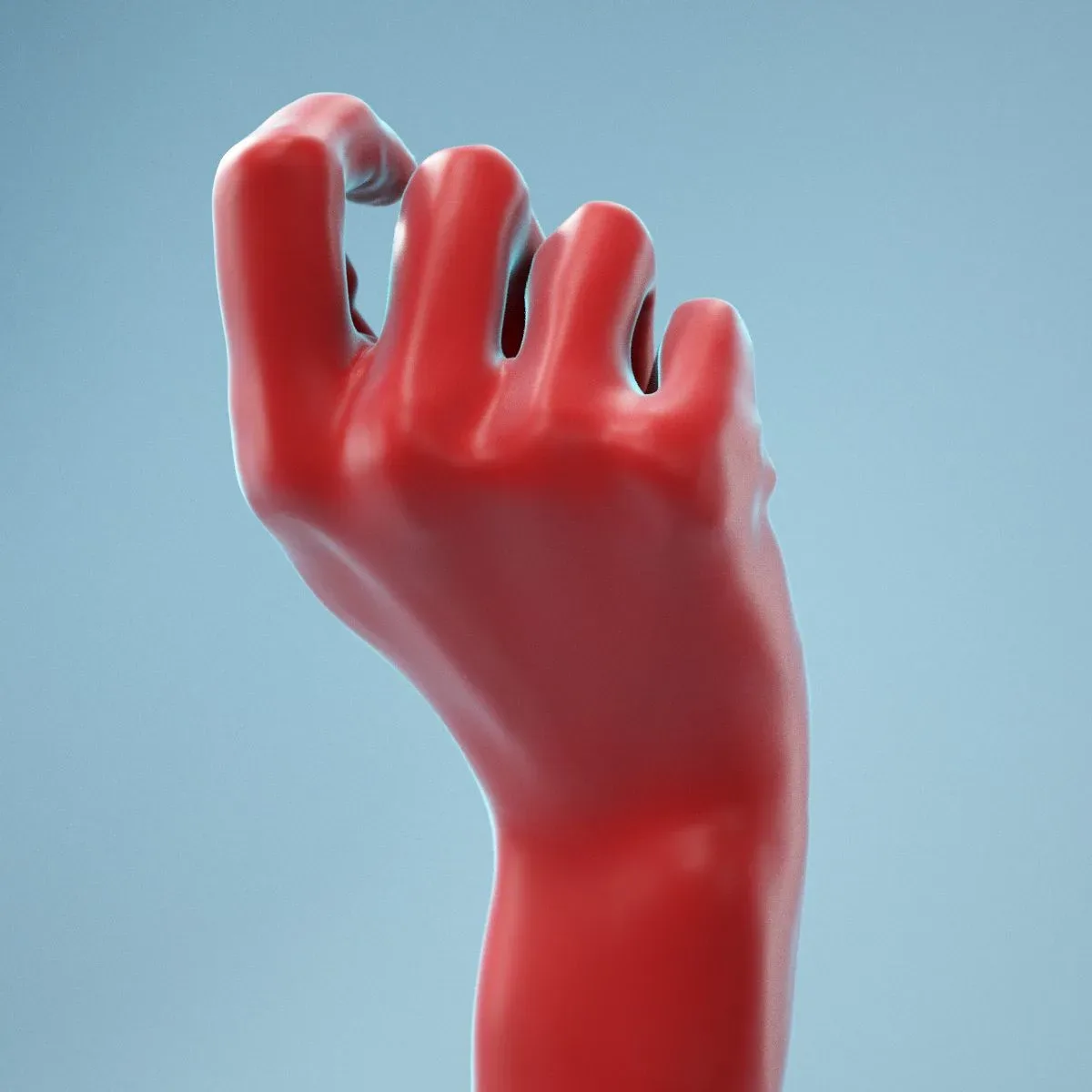 Relaxed Fist Realistic Hand