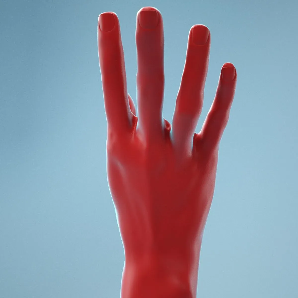 Stretched Backwards Realistic Hand