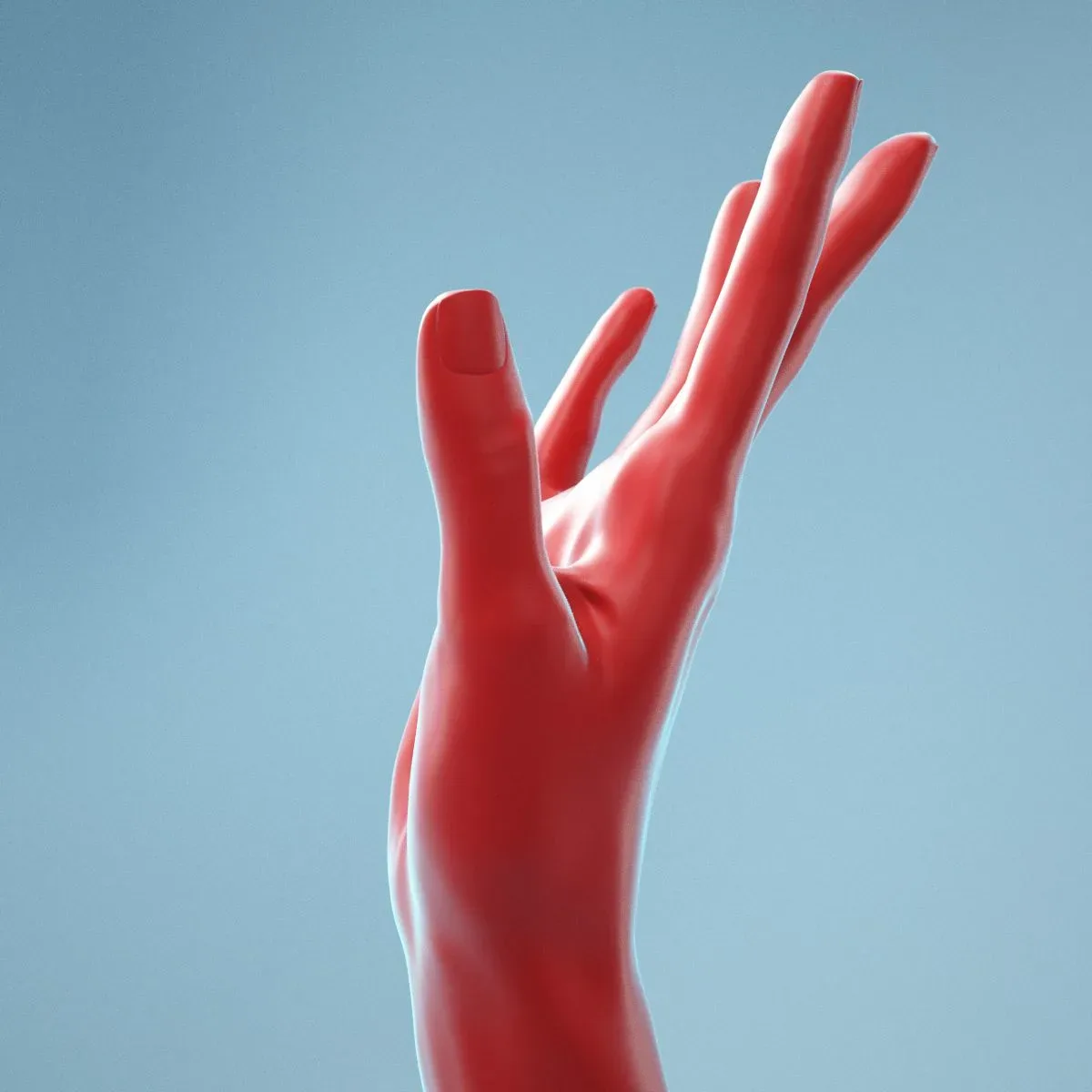 Stretched Backwards Realistic Hand