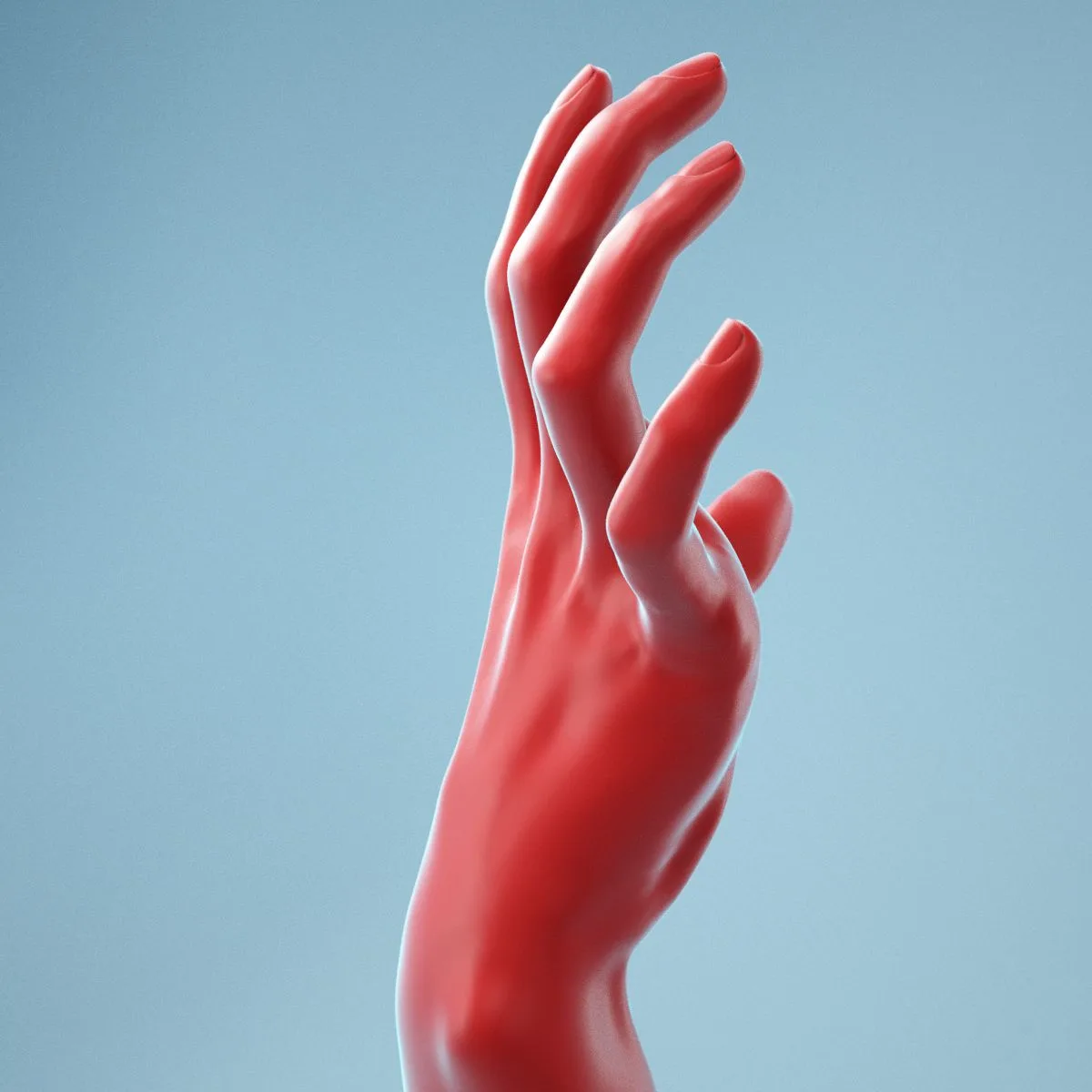 Stretched Claw Realistic Hand