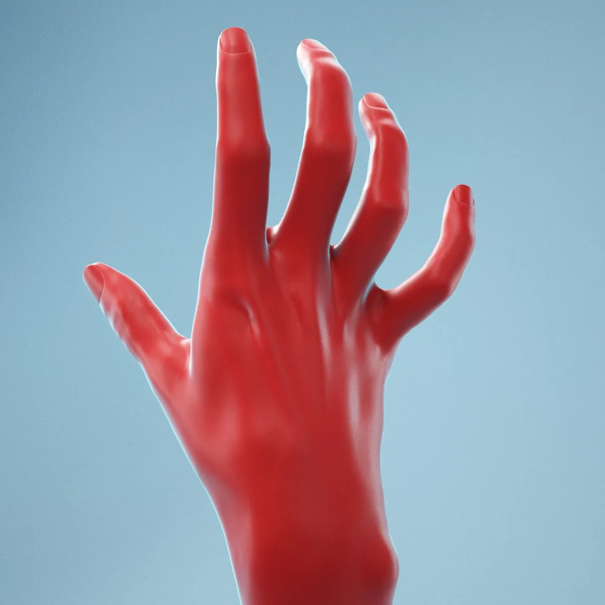 Stretched Claw Realistic Hand