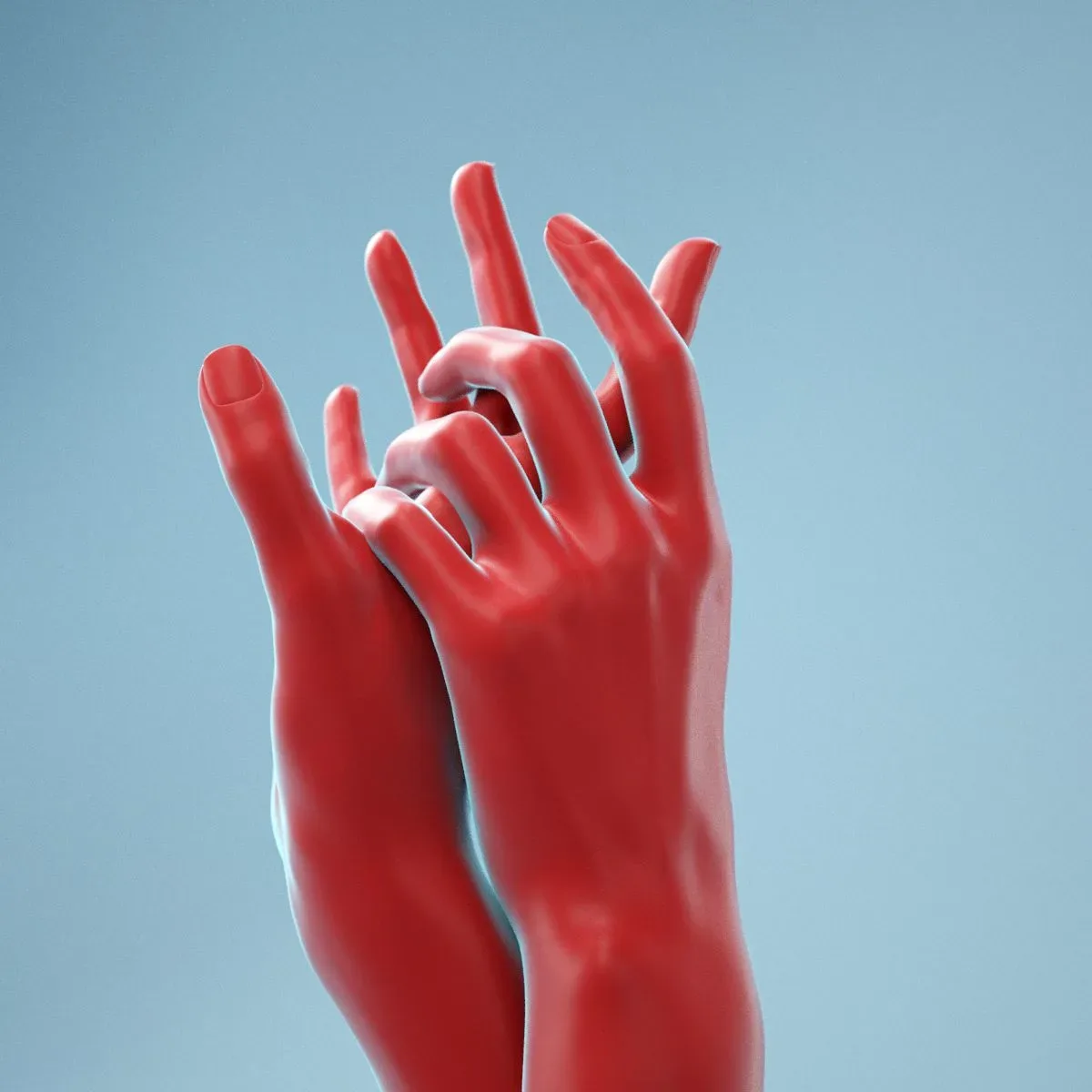 Washing Realistic Hands