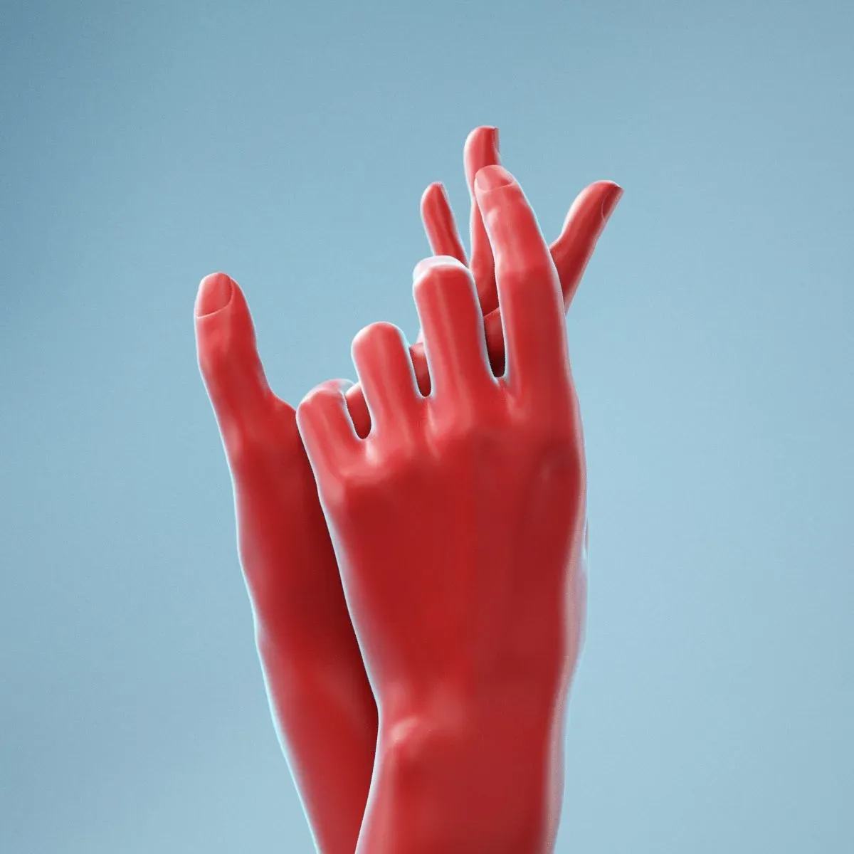 Washing Realistic Hands