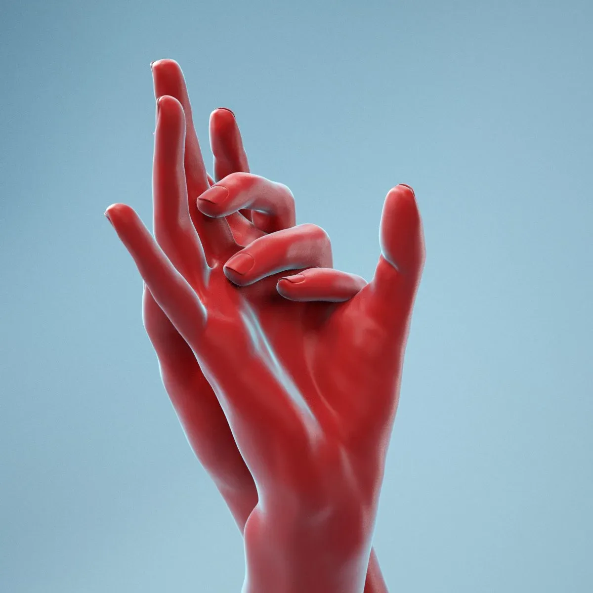 Washing Realistic Hands