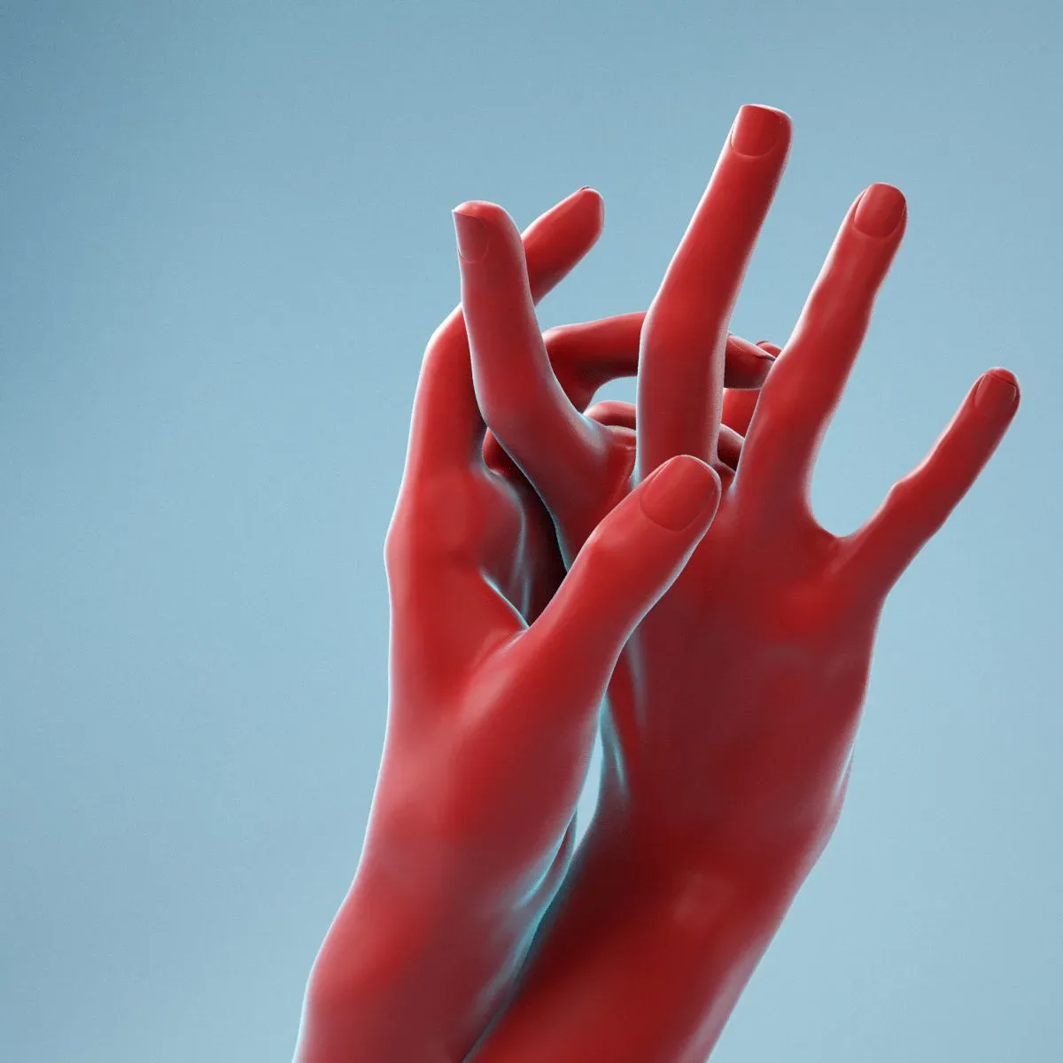 Washing Realistic Hands