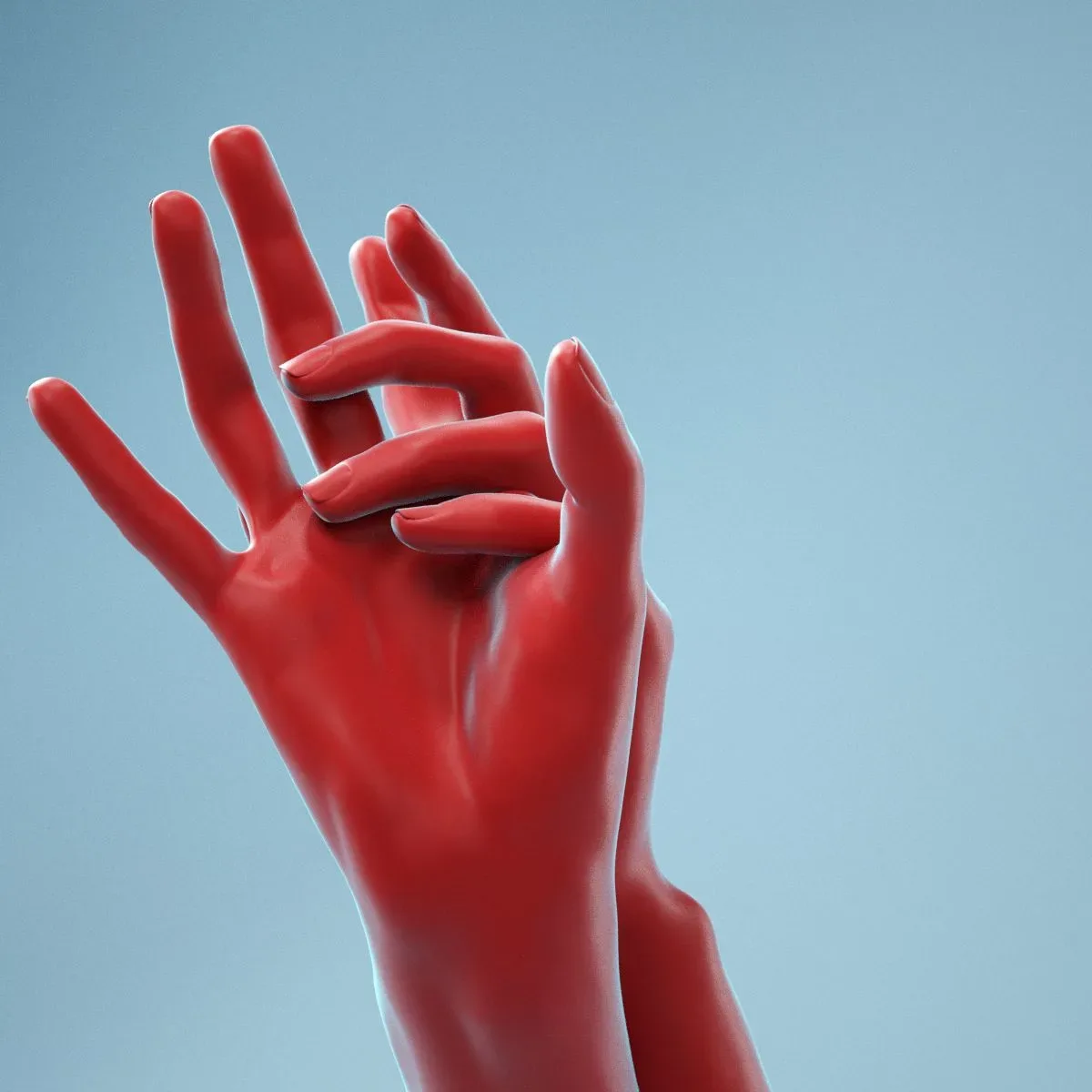 Washing Realistic Hands