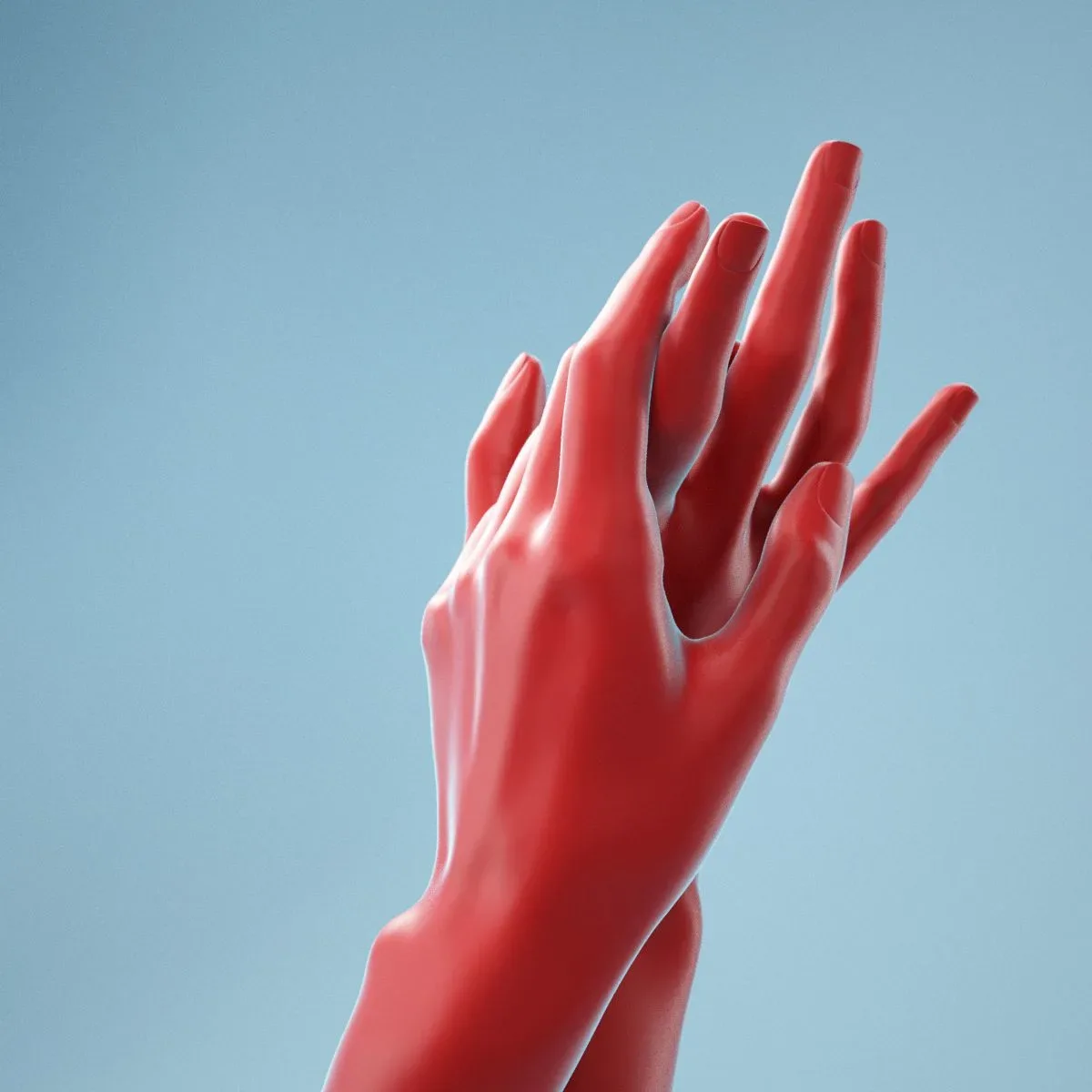 Washing Realistic Hands