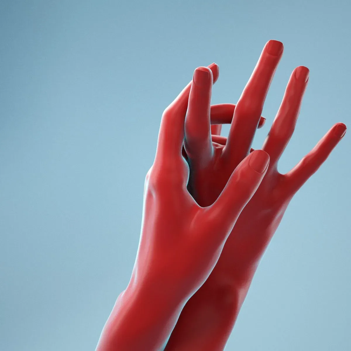 Washing Realistic Hands