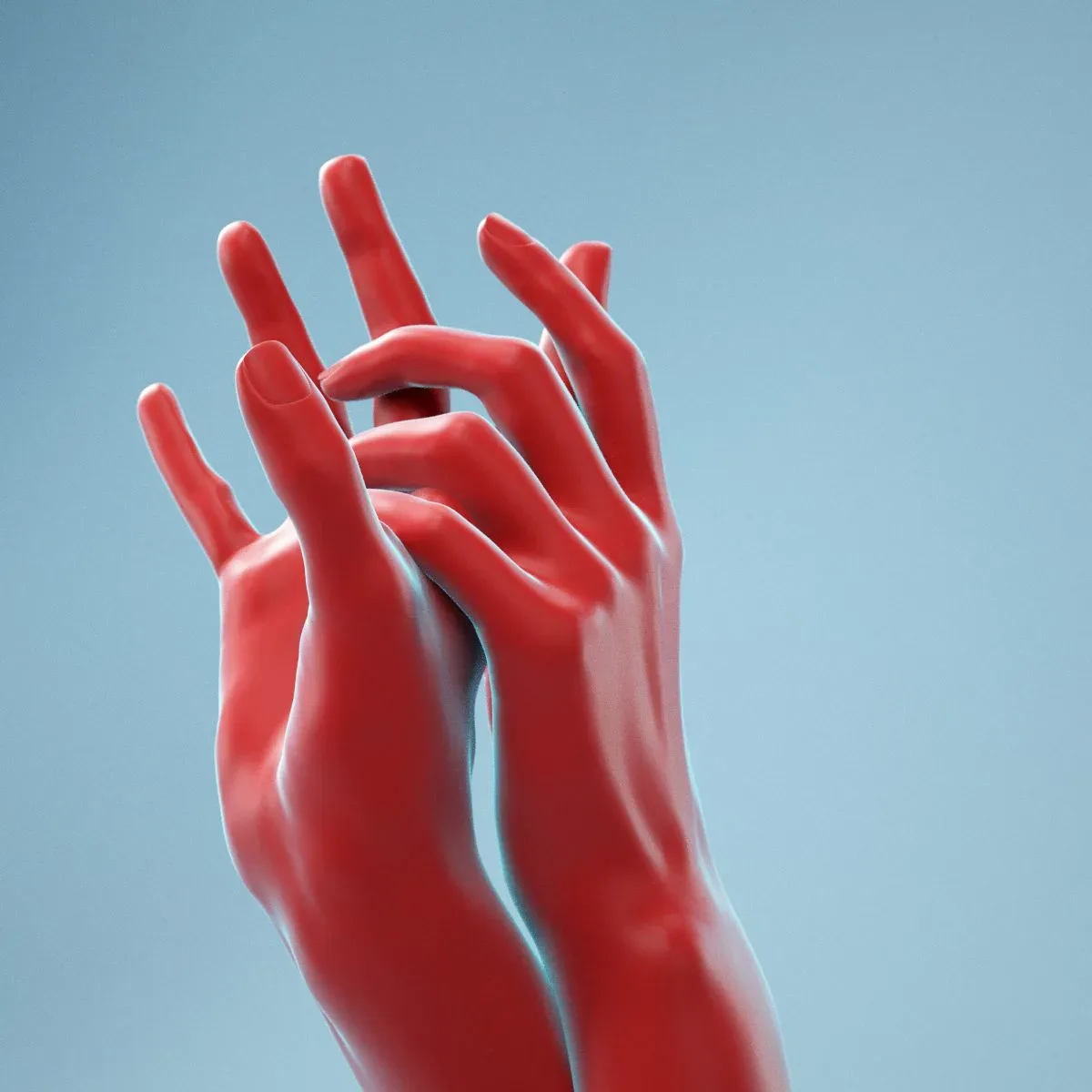 Washing Realistic Hands