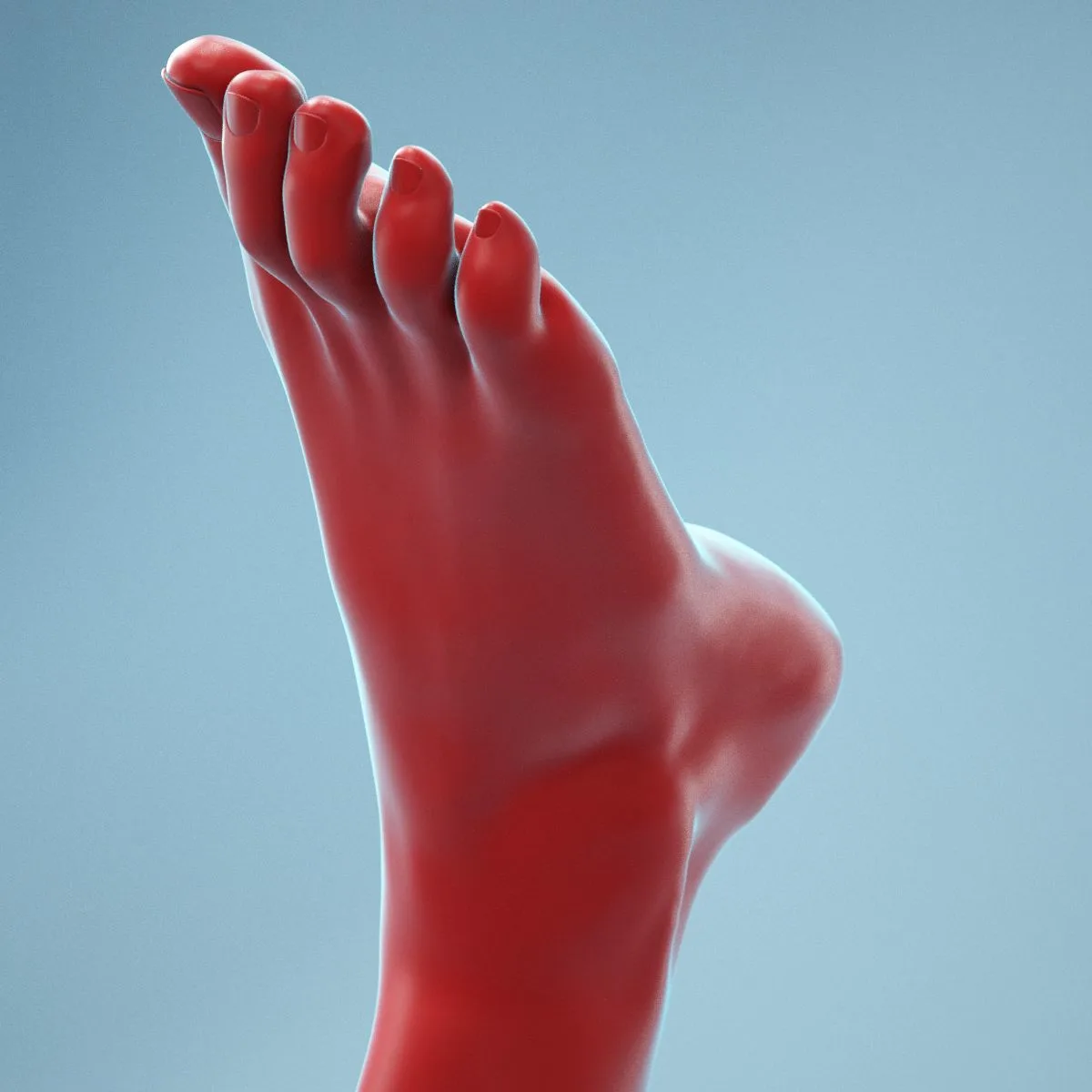 Twisted Pose Realistic Foot