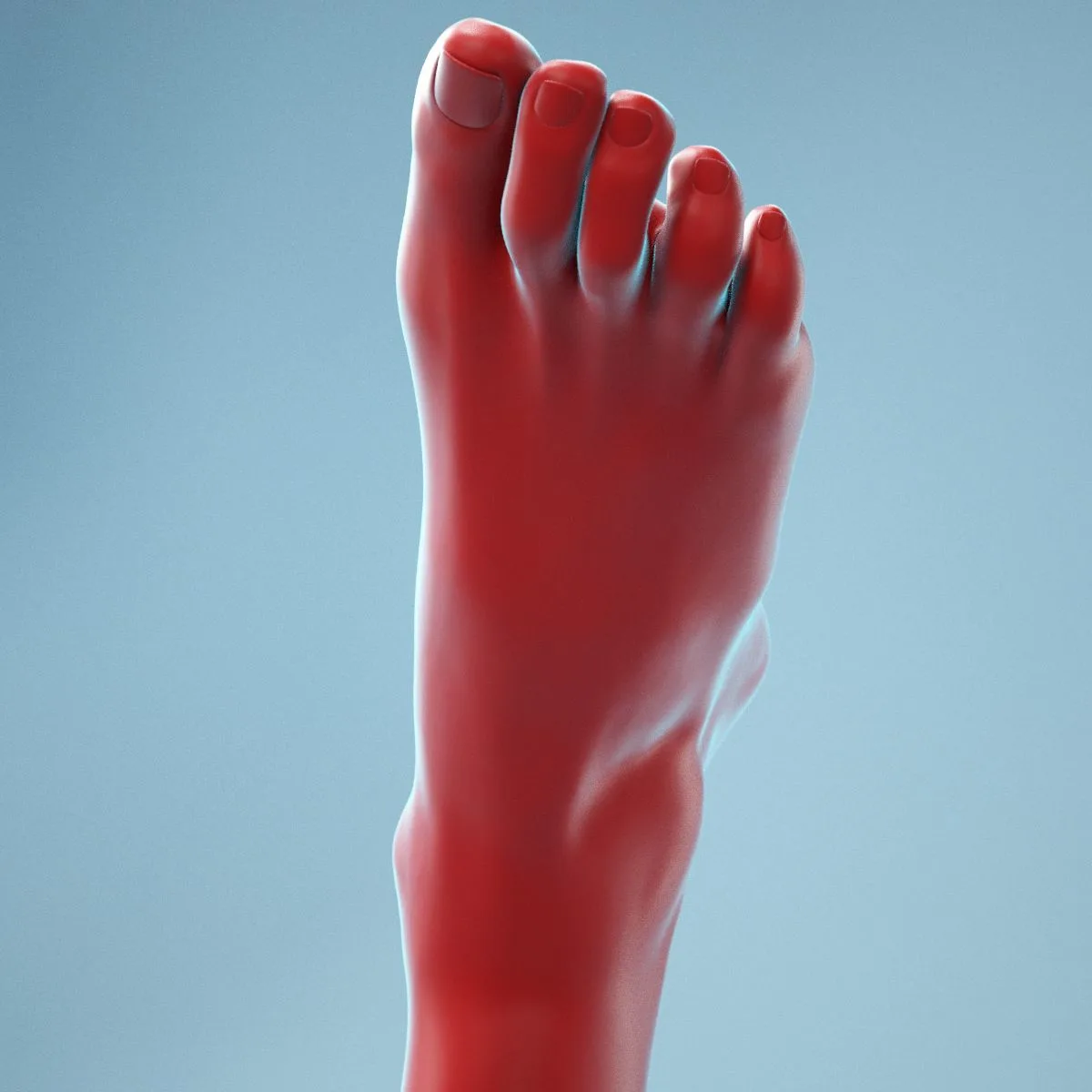 Twisted Pose Realistic Foot