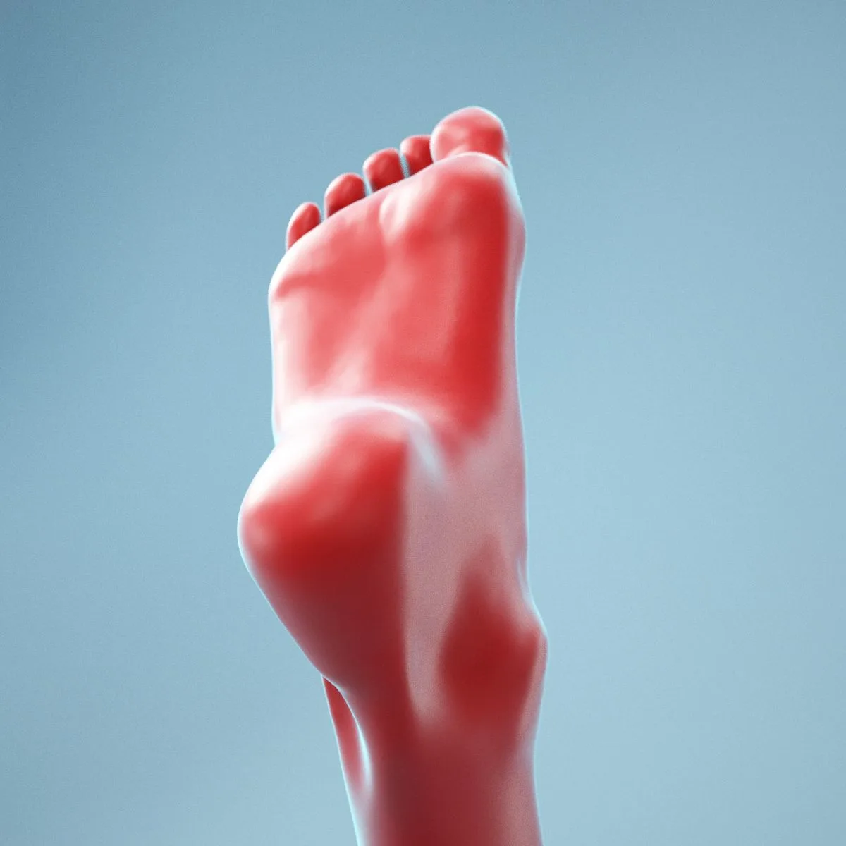 Twisted Pose Realistic Foot