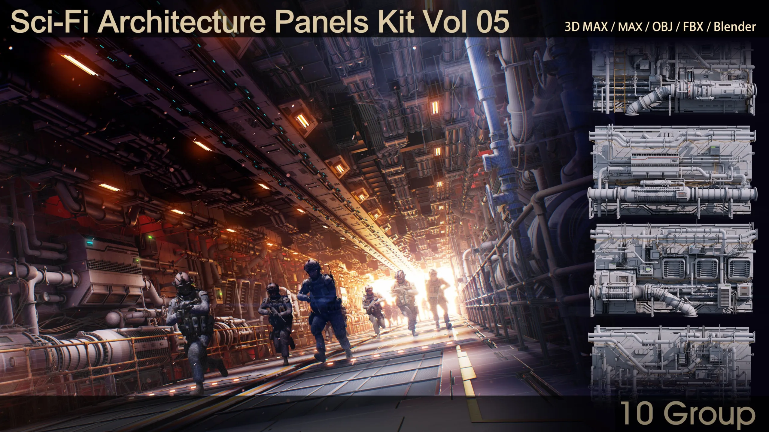 Sci-Fi Architecture Panels Kit Vol 05