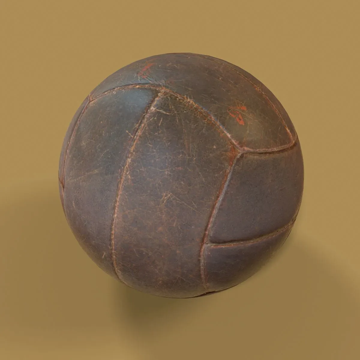 Realistic 3D Scanned Leather Ball for Sports and Creative Projects 1