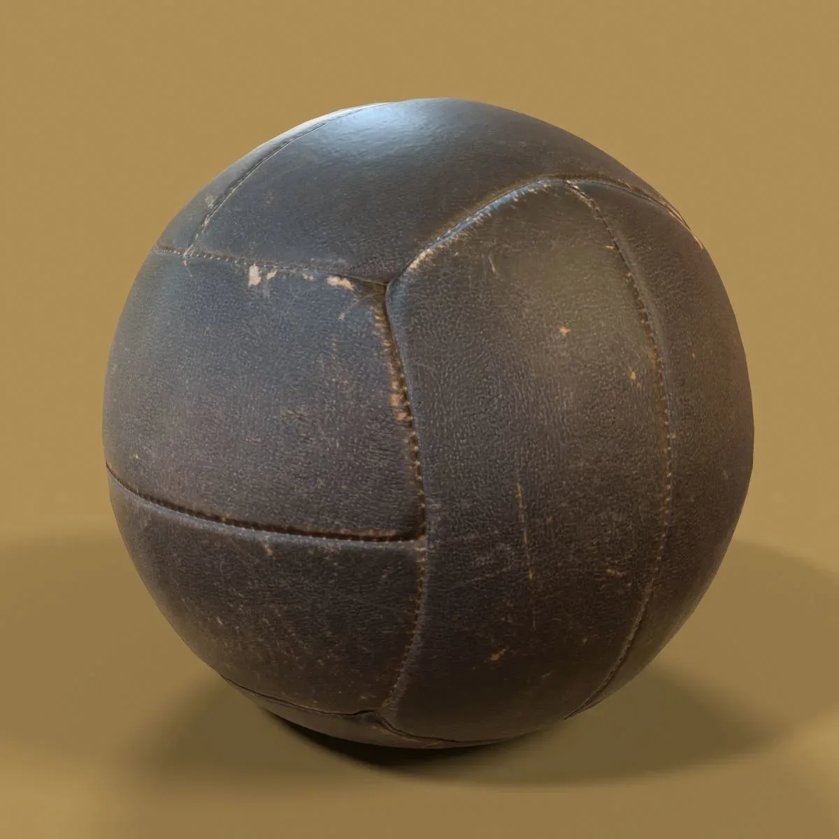 Realistic 3D Scanned Leather Ball for Sports and Creative Projects 7