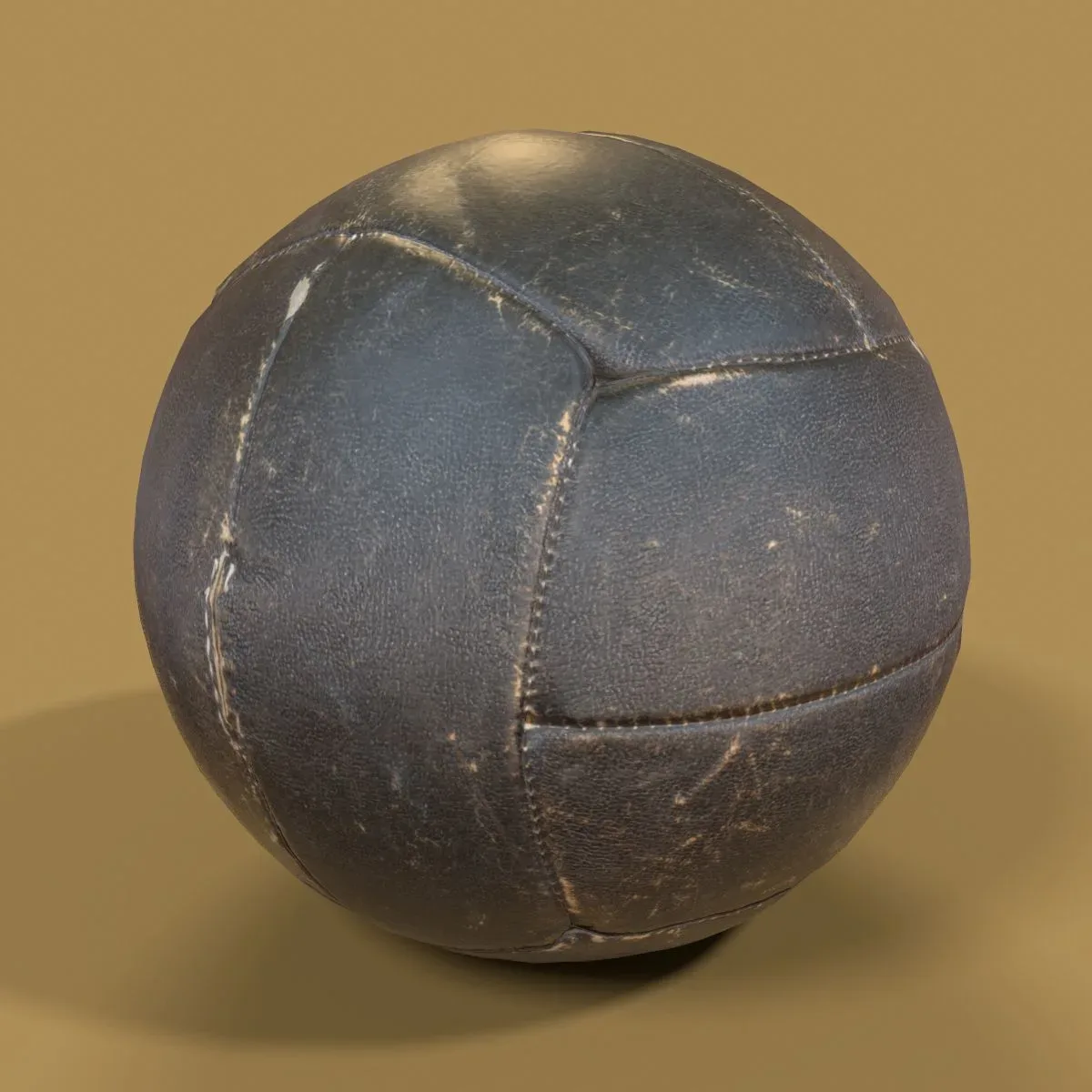 Realistic 3D Scanned Leather Ball for Sports and Creative Projects 7