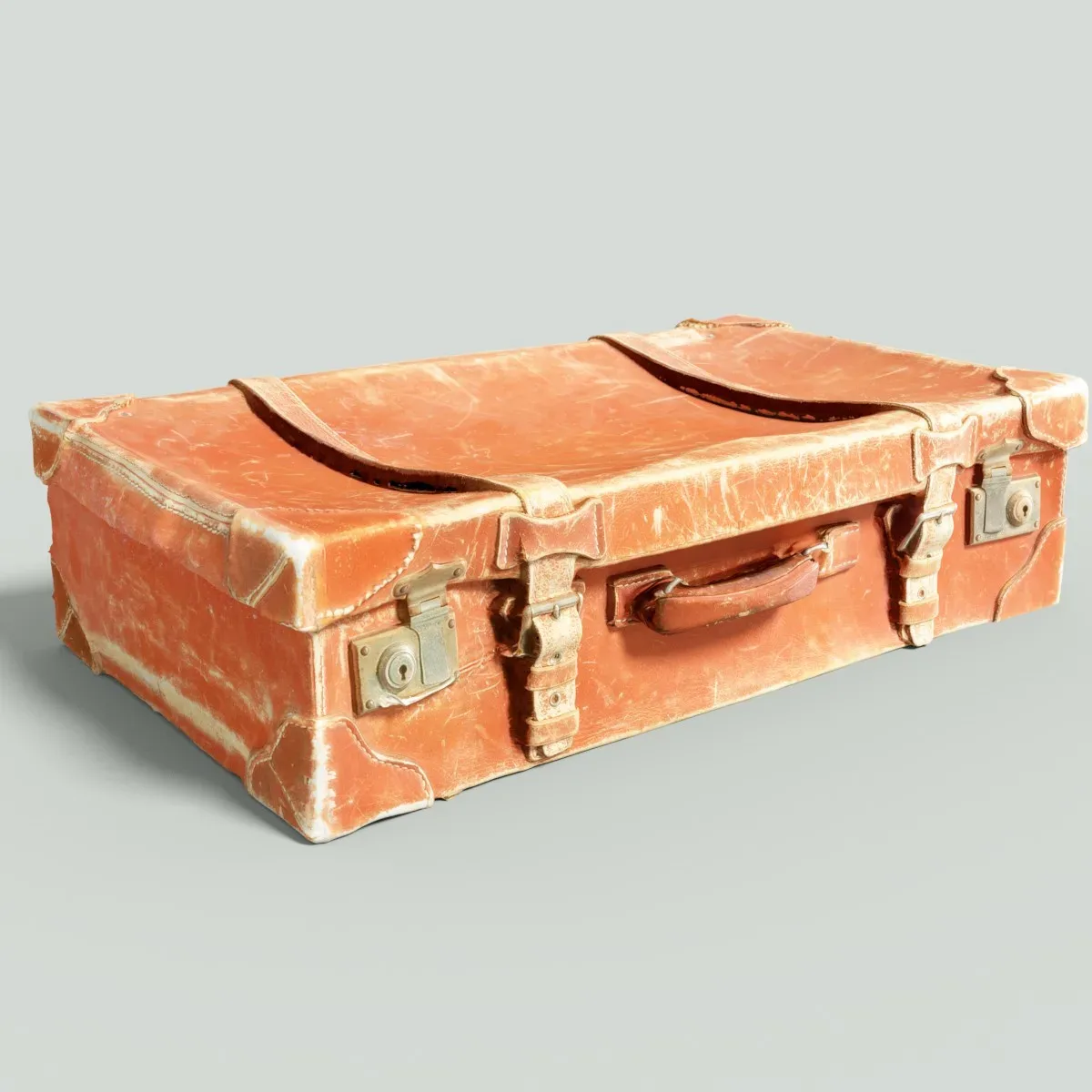 Realistic 3D Scanned Suitcase Luggage, Briefcase for Virtual Worlds, Art Projects and Simulations 4
