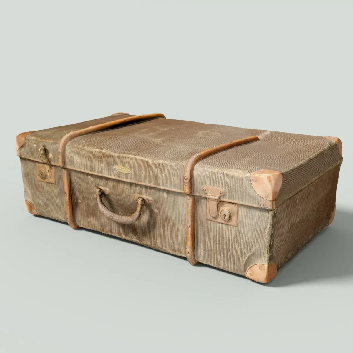 Realistic 3D Scanned Suitcase Luggage, Briefcase for Virtual Worlds, Art Projects and Simulations 12