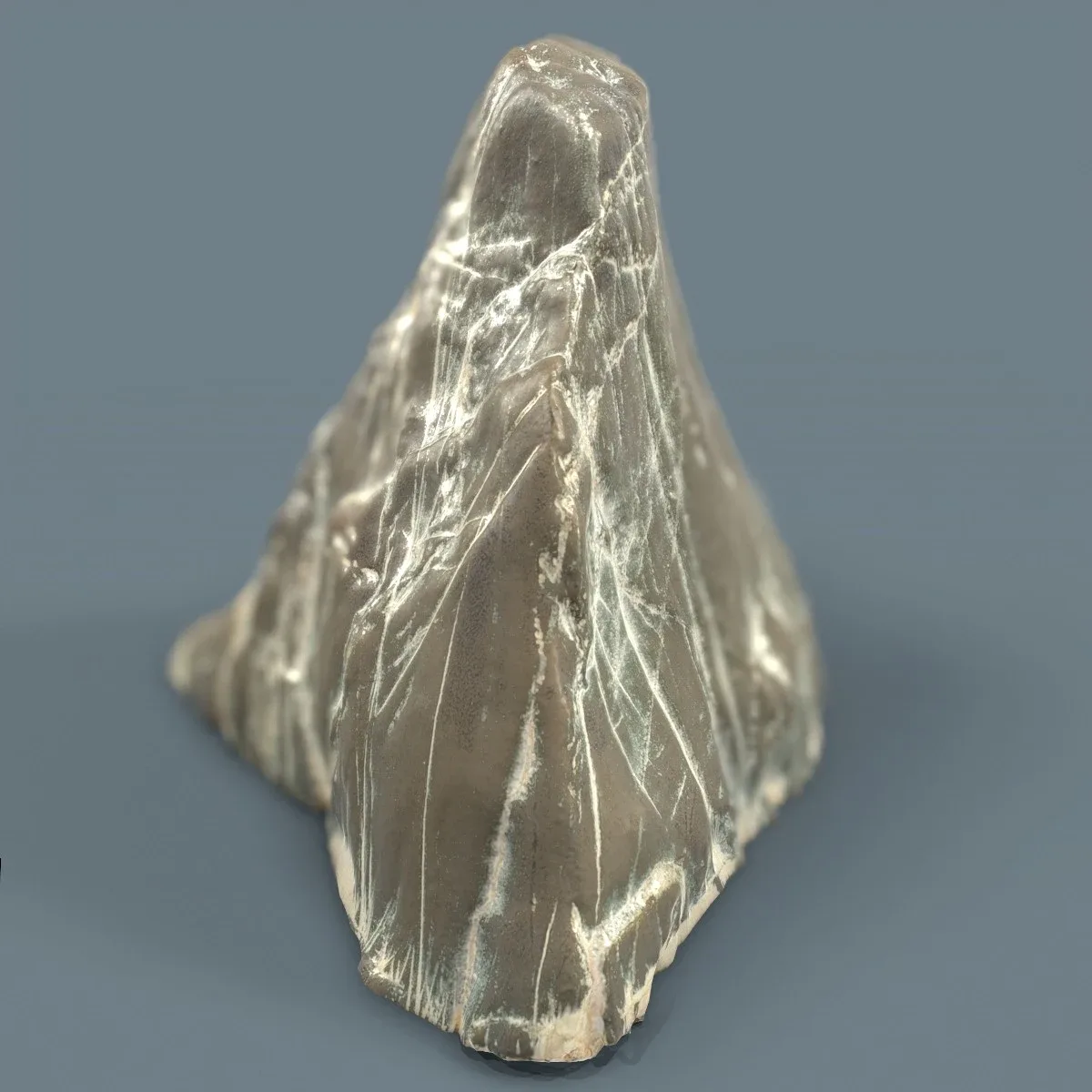 Suiseki Stone from Japan - High-Quality 3D Model with Metallic-Roughness PBR Textures for Games, VR, and Art Projects
