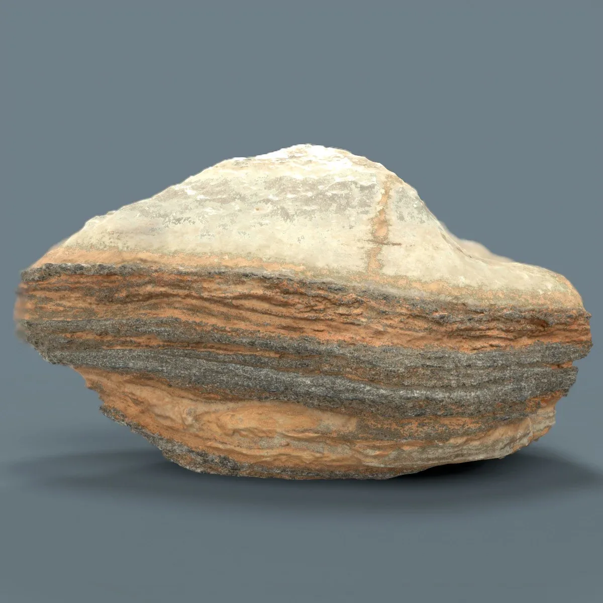 Suiseki Stone 21 from Japan - High-Quality 3D Model with Metallic-Roughness PBR Textures for Games, VR, and Art Projects