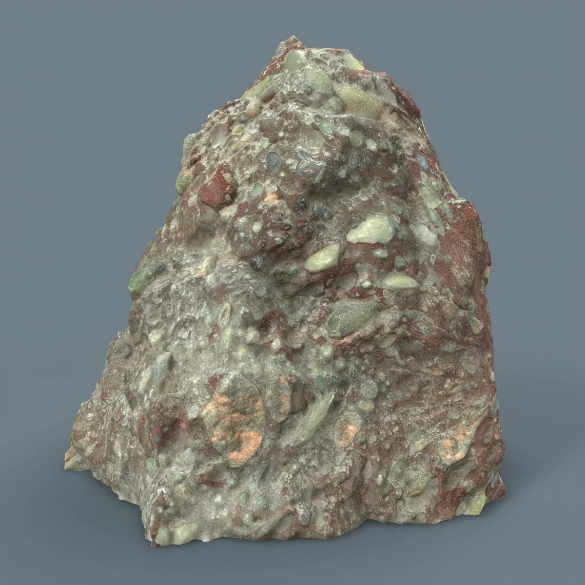 Suiseki Stone 23 from Japan - High-Quality 3D Model with Metallic-Roughness PBR Textures for Games, VR, and Art Projects