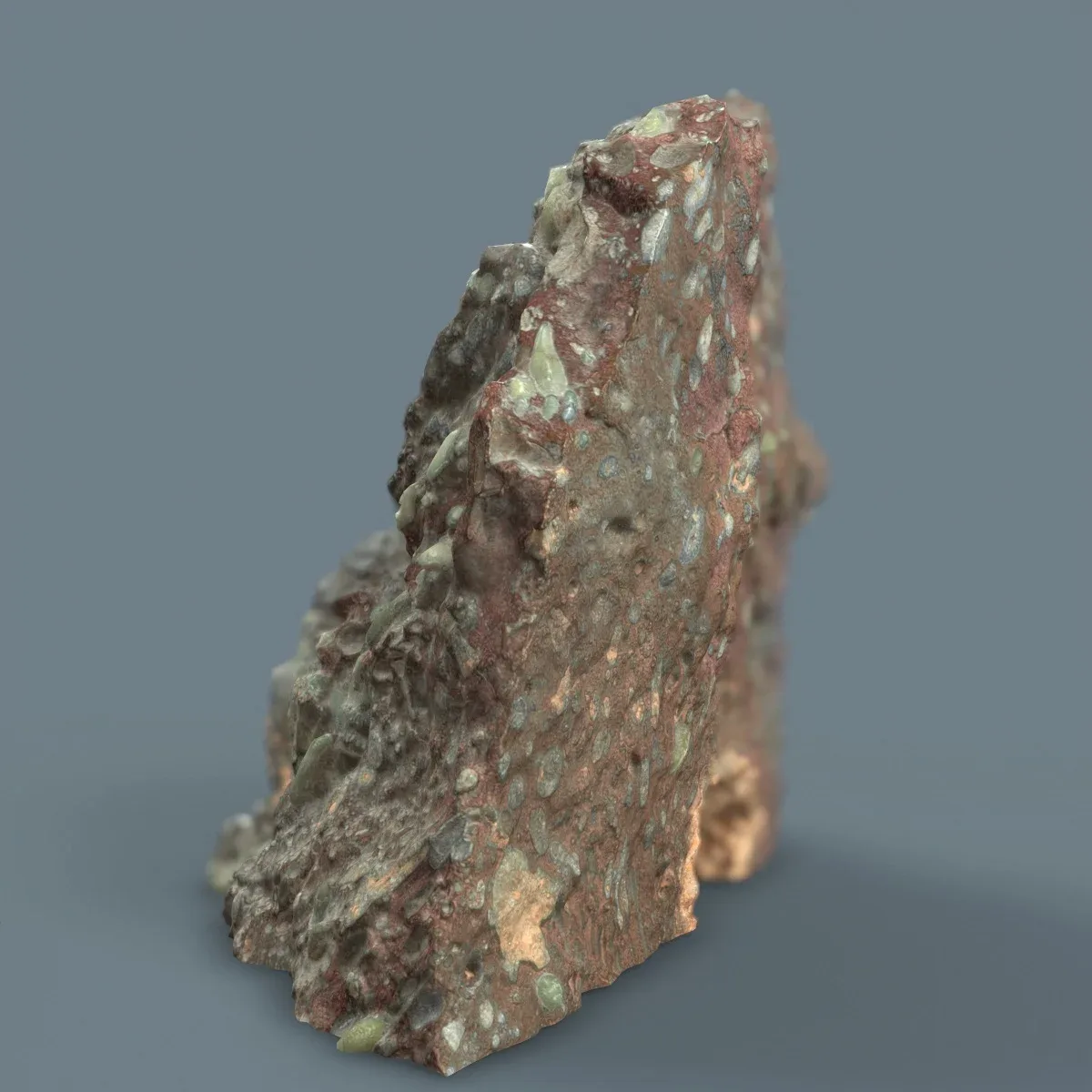 Suiseki Stone 23 from Japan - High-Quality 3D Model with Metallic-Roughness PBR Textures for Games, VR, and Art Projects