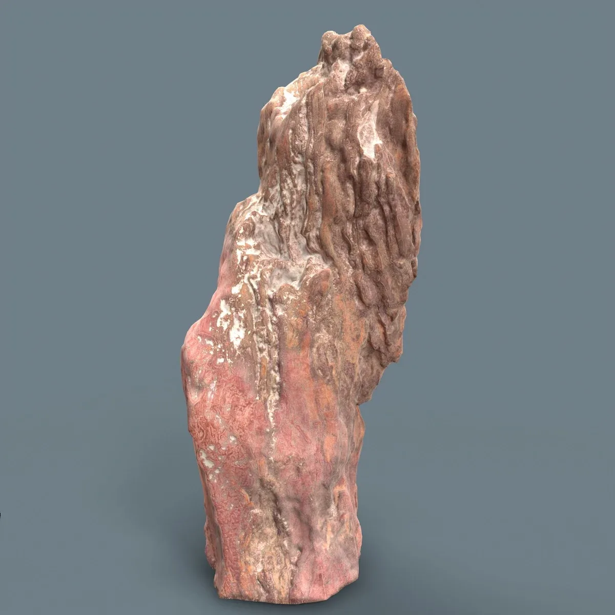 Suiseki Stone 26 from Japan - High-Quality 3D Model with Metallic-Roughness PBR Textures for Games, VR, and Art Projects