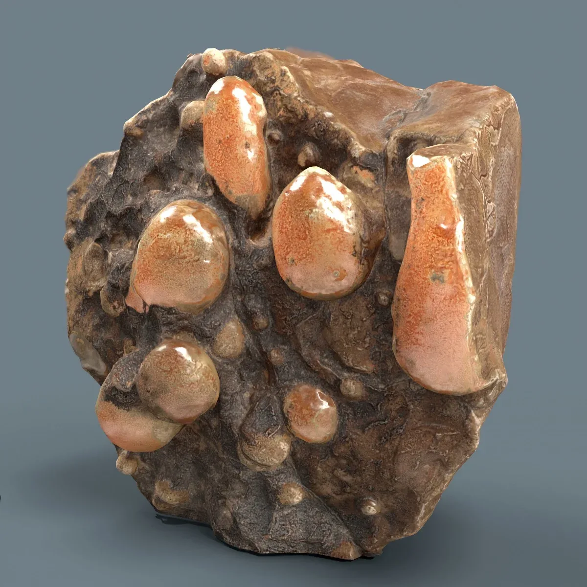 Suiseki Stone Collection from Japan - High-Quality 3D Model with Metallic-Roughness PBR Textures for Games, VR, and Art Projects