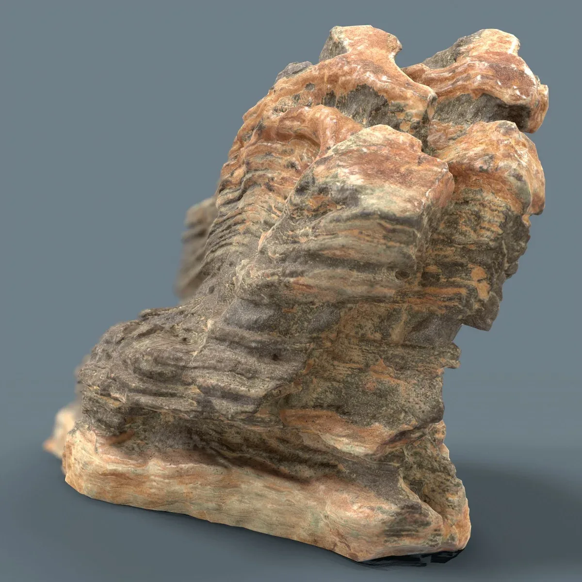 Suiseki Stone Collection from Japan - High-Quality 3D Model with Metallic-Roughness PBR Textures for Games, VR, and Art Projects