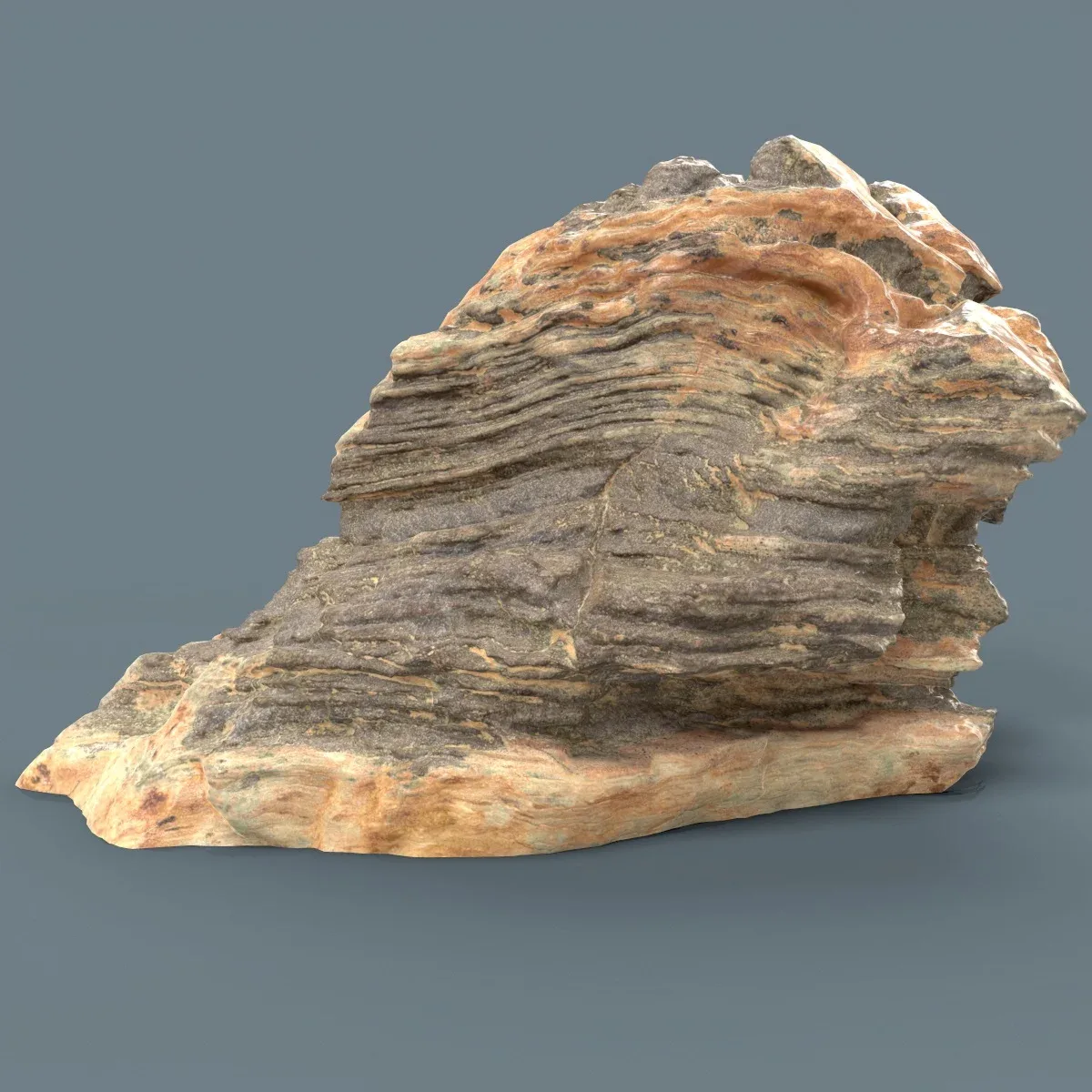 Suiseki Stone Collection from Japan - High-Quality 3D Model with Metallic-Roughness PBR Textures for Games, VR, and Art Projects