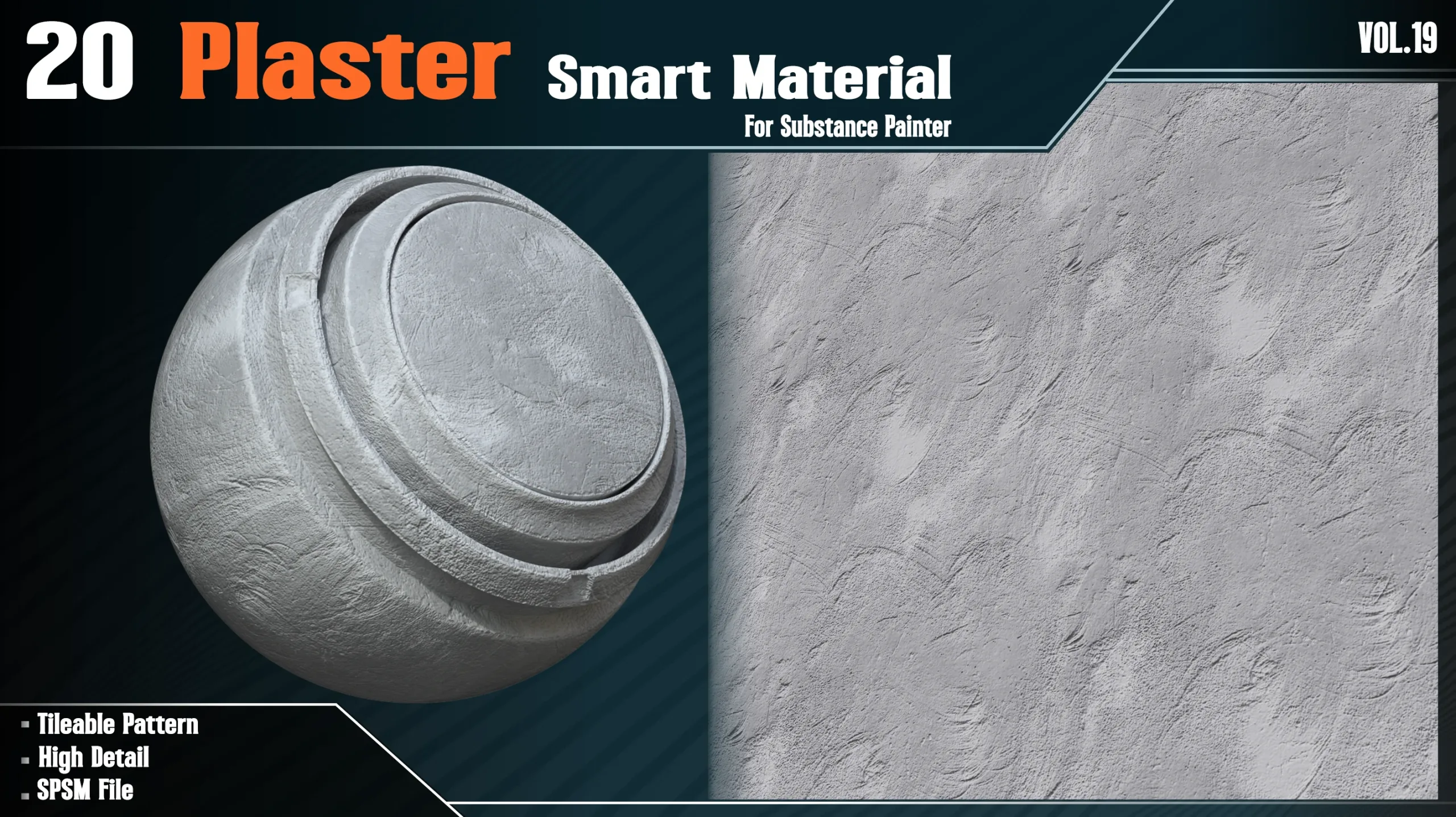 20 Plaster Smart Materials - VOL 19 (spsm file)