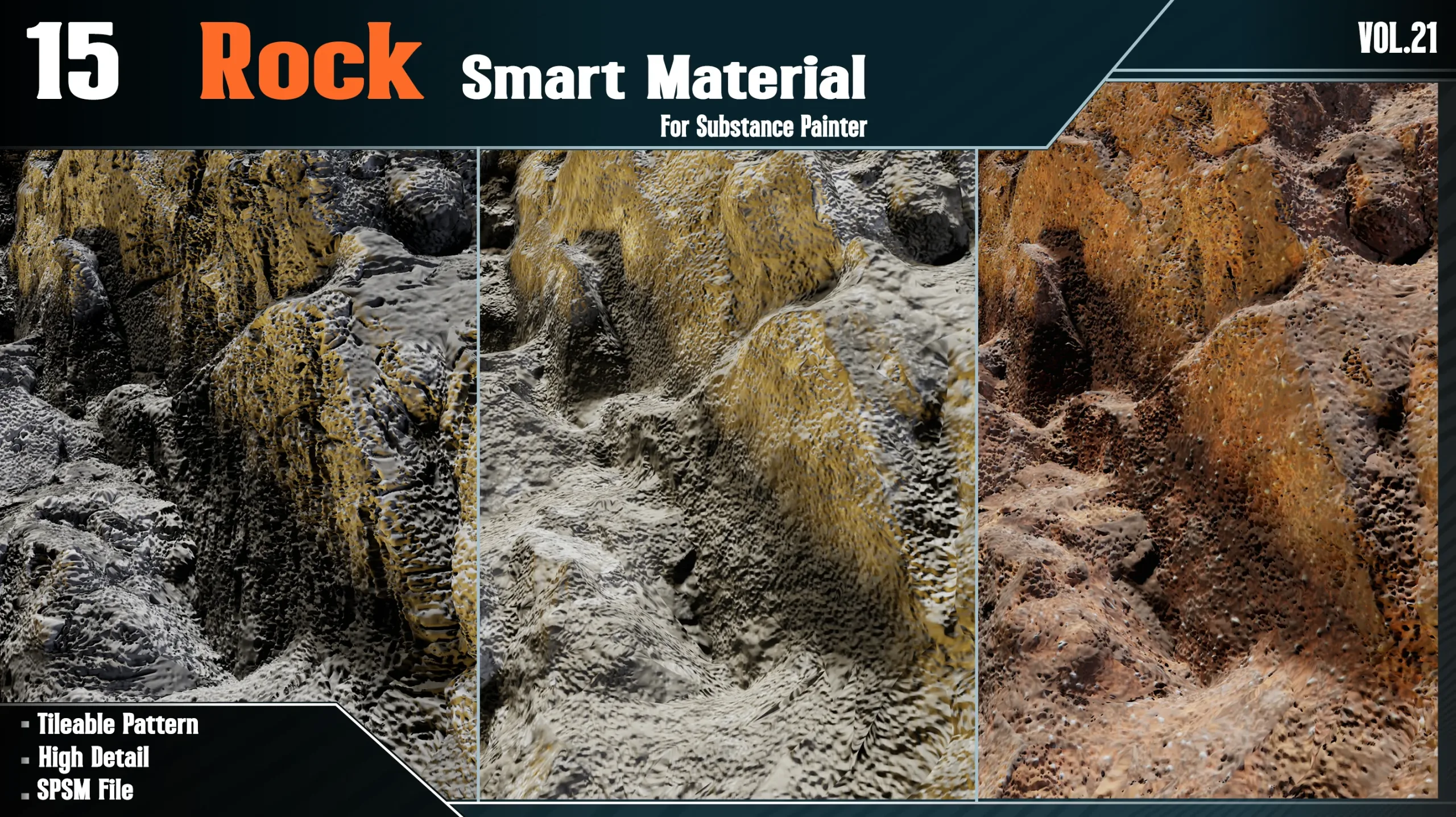 15 Rock Smart material - Vol21 (spsm file)