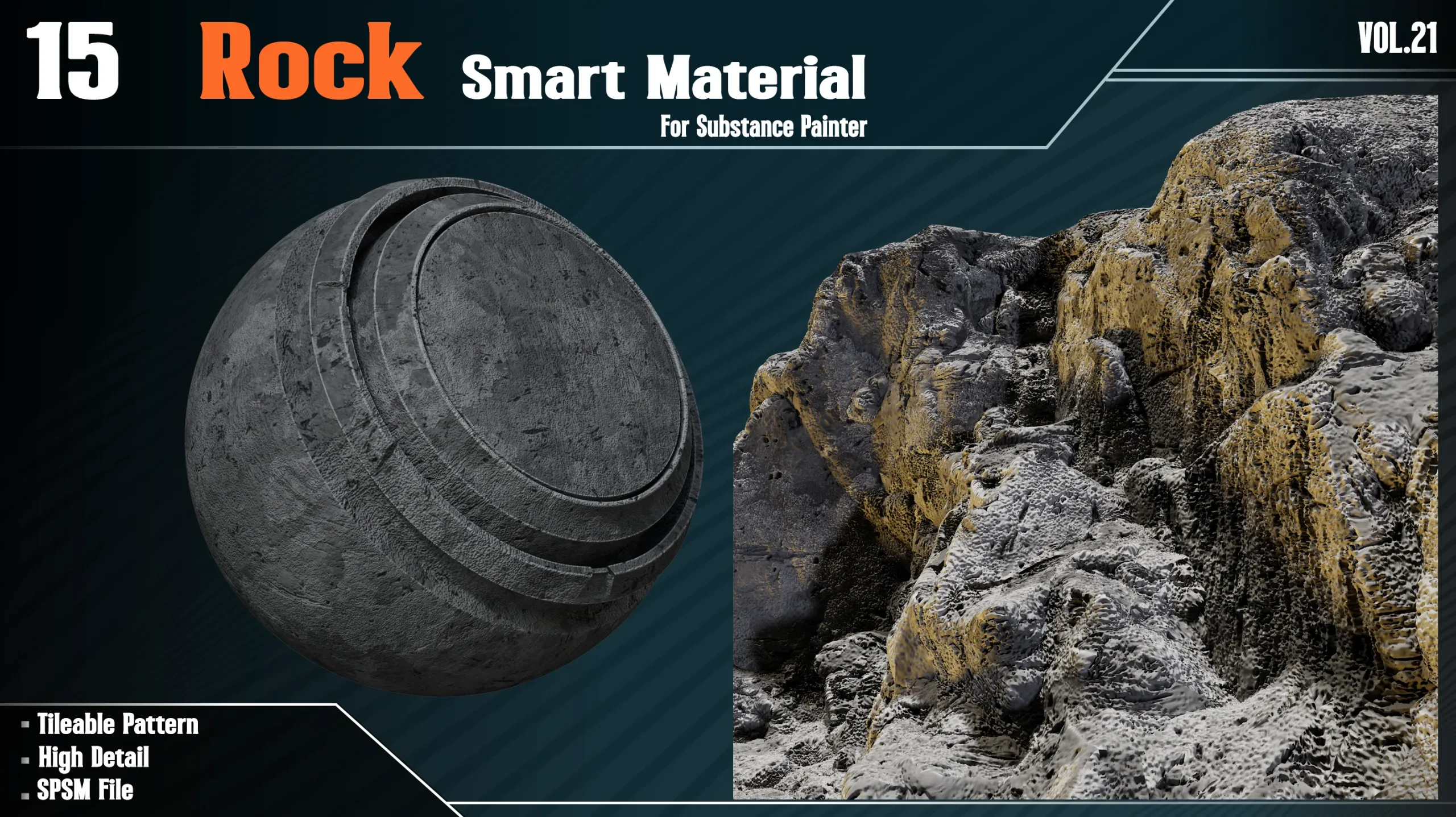 15 Rock Smart material - Vol21 (spsm file)