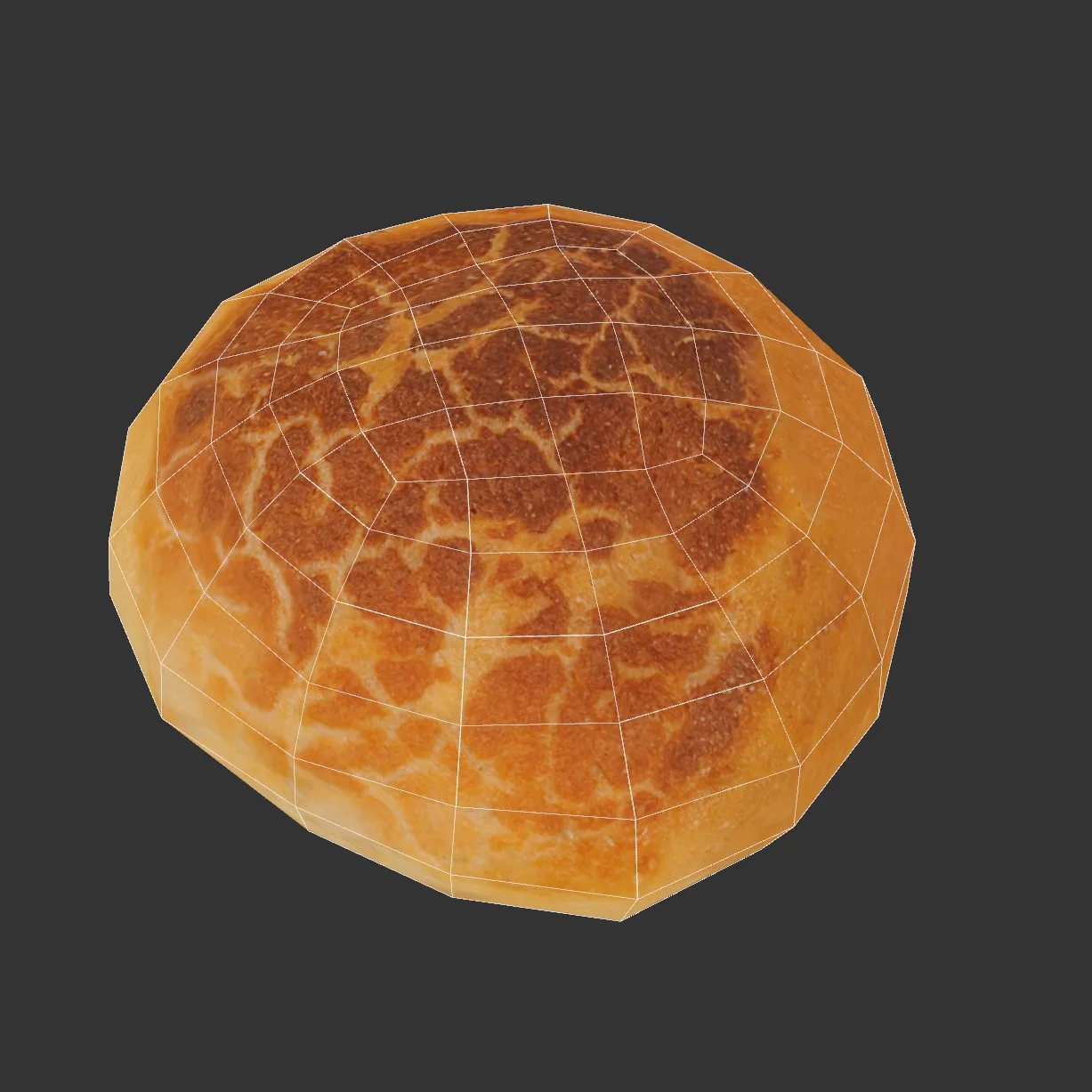 Set of 4 3D Scanned Bread Rolls: High-Quality OBJ Models with 4096px Textures, Including Sesame and Seed Toppings