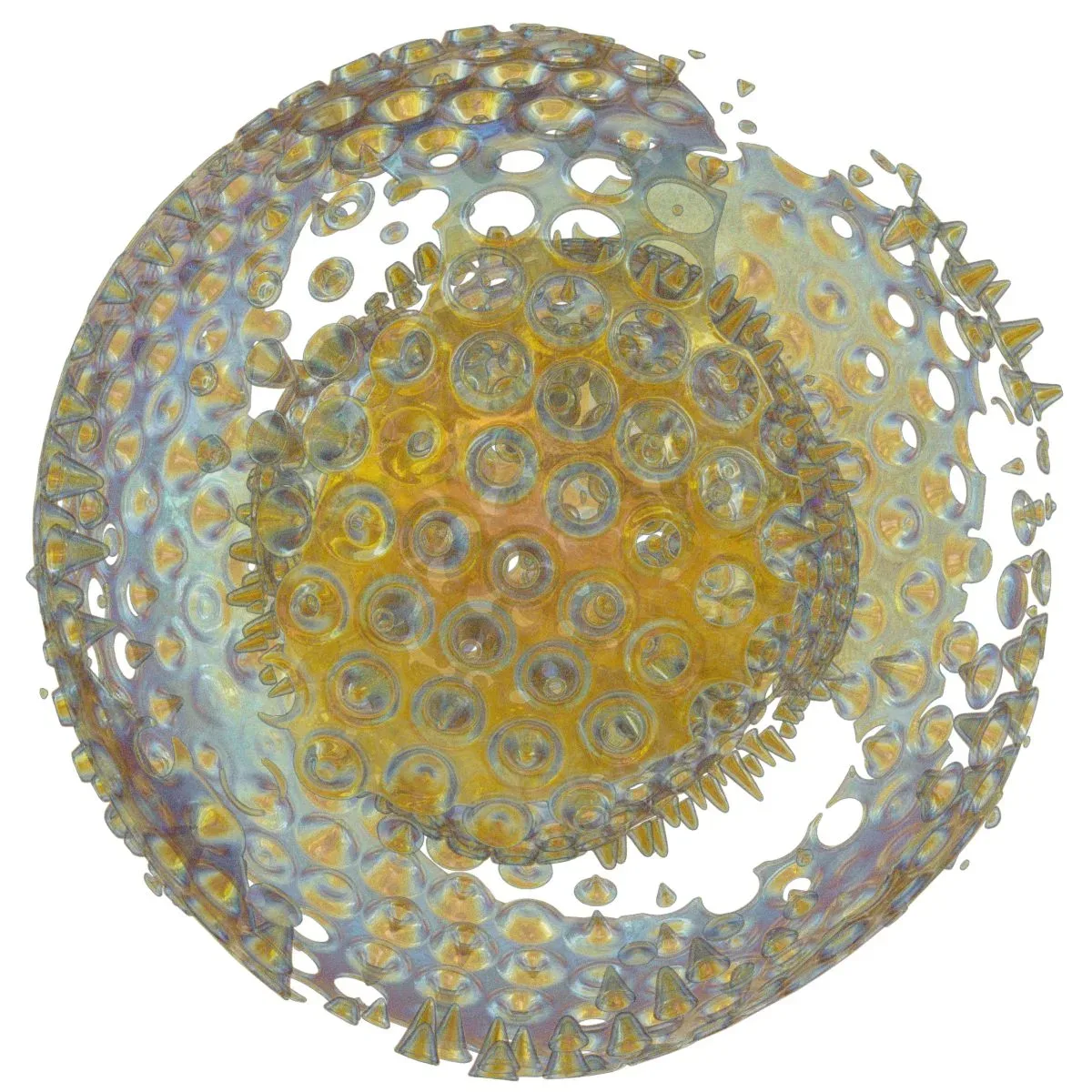 Generative Spherical Object Caving