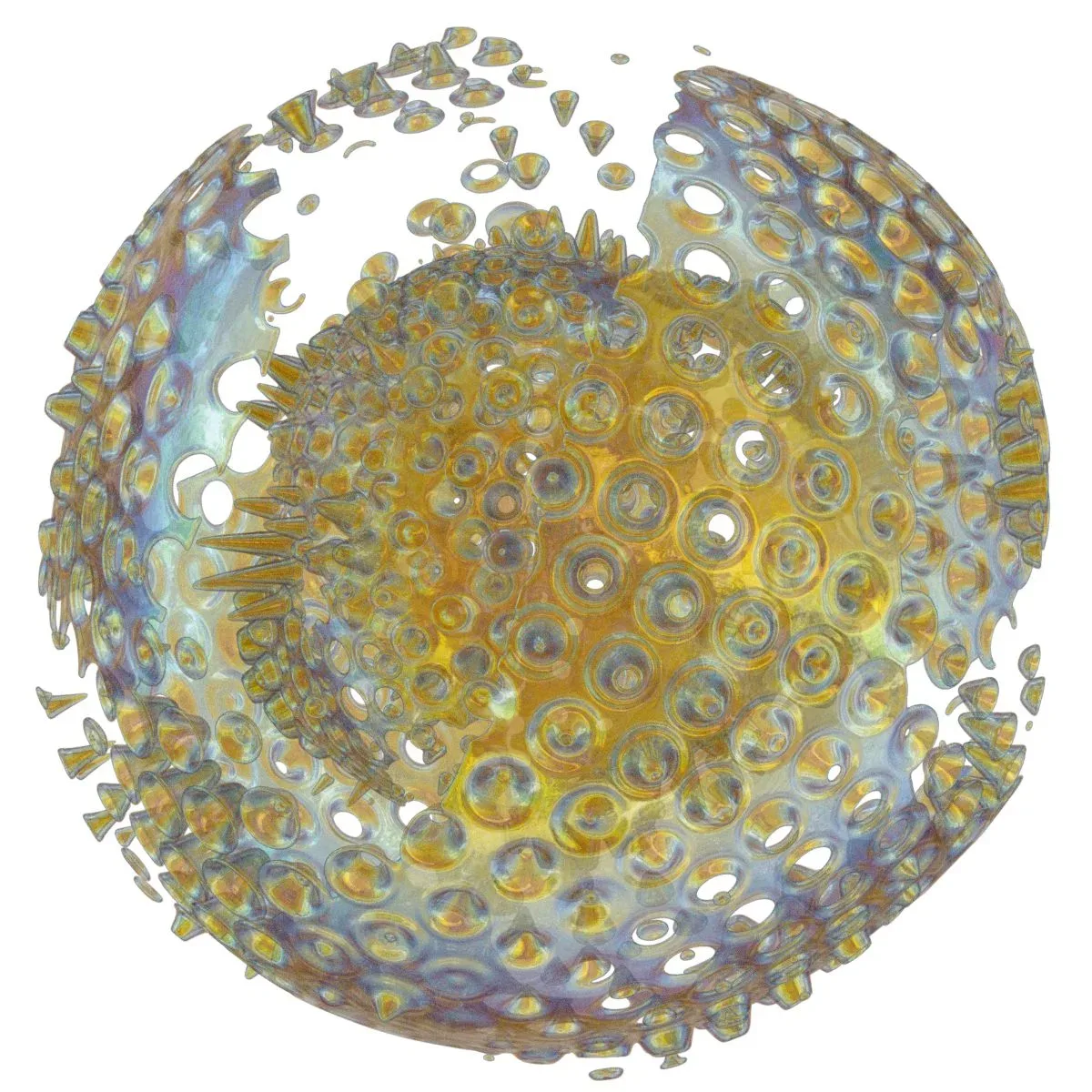 Generative Spherical Object Caving