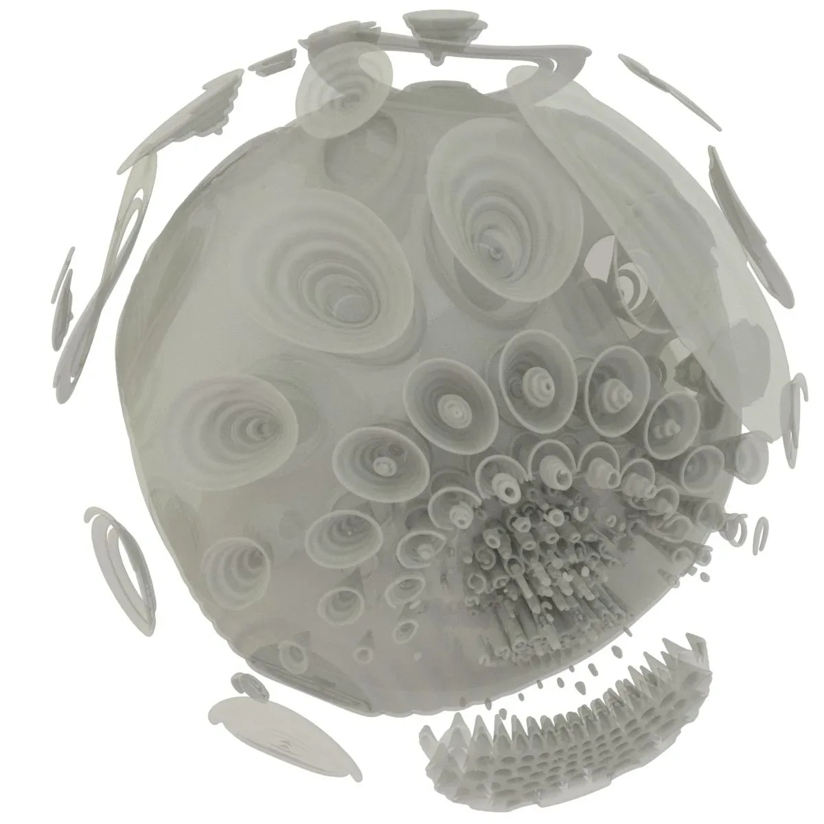 Generative Spherical Object Clown Fish