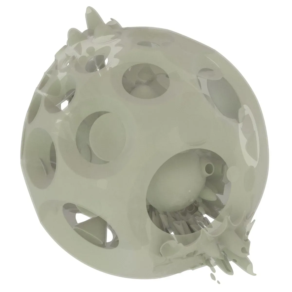 Generative Spherical Object Mushrooms