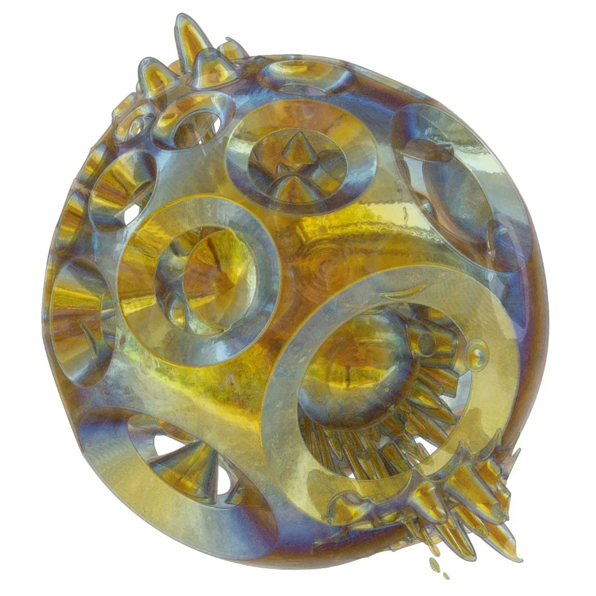 Generative Spherical Object Mushrooms