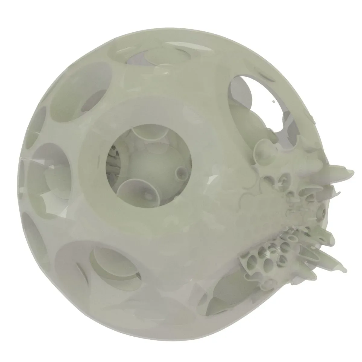 Generative Spherical Object Mushrooms