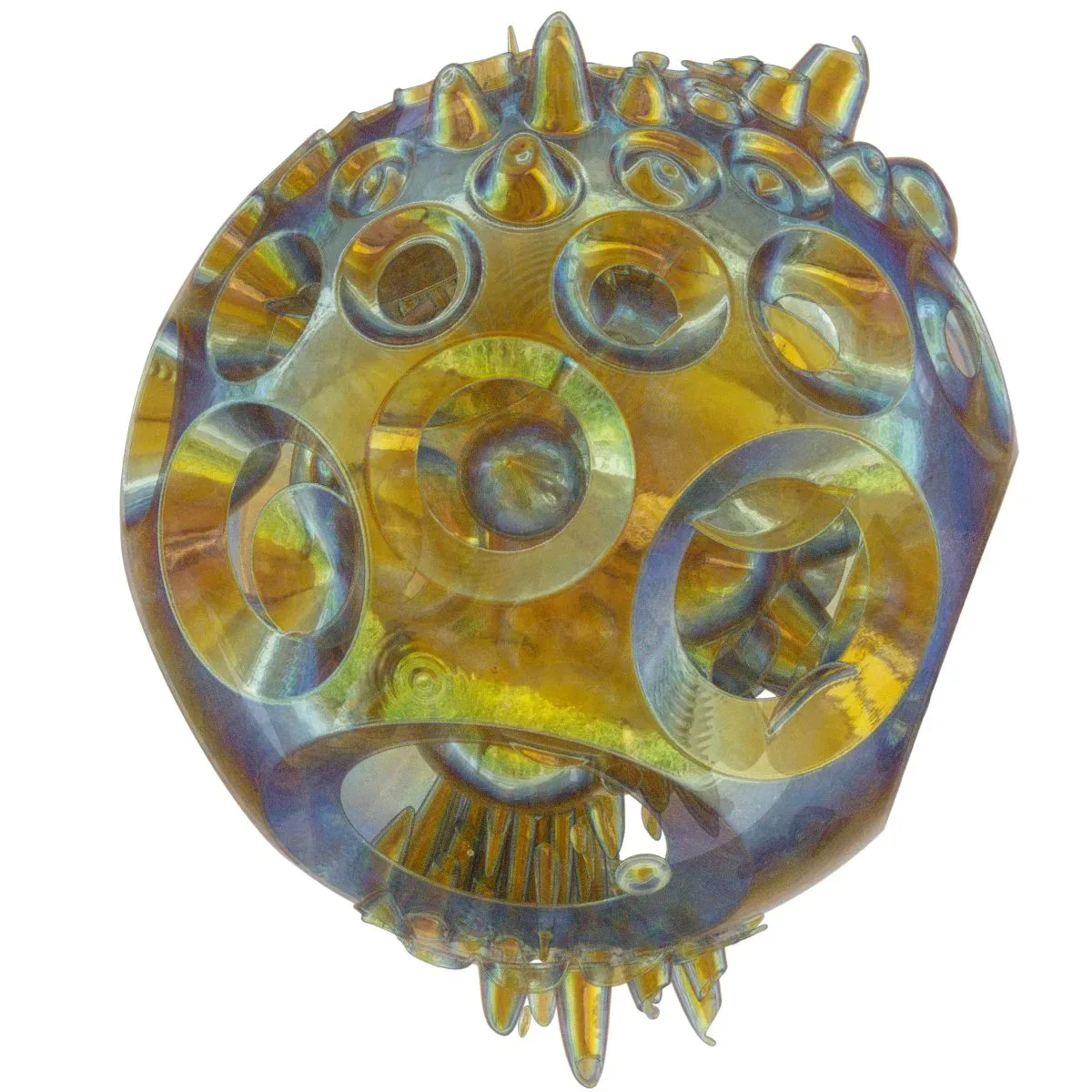 Generative Spherical Object Mushrooms