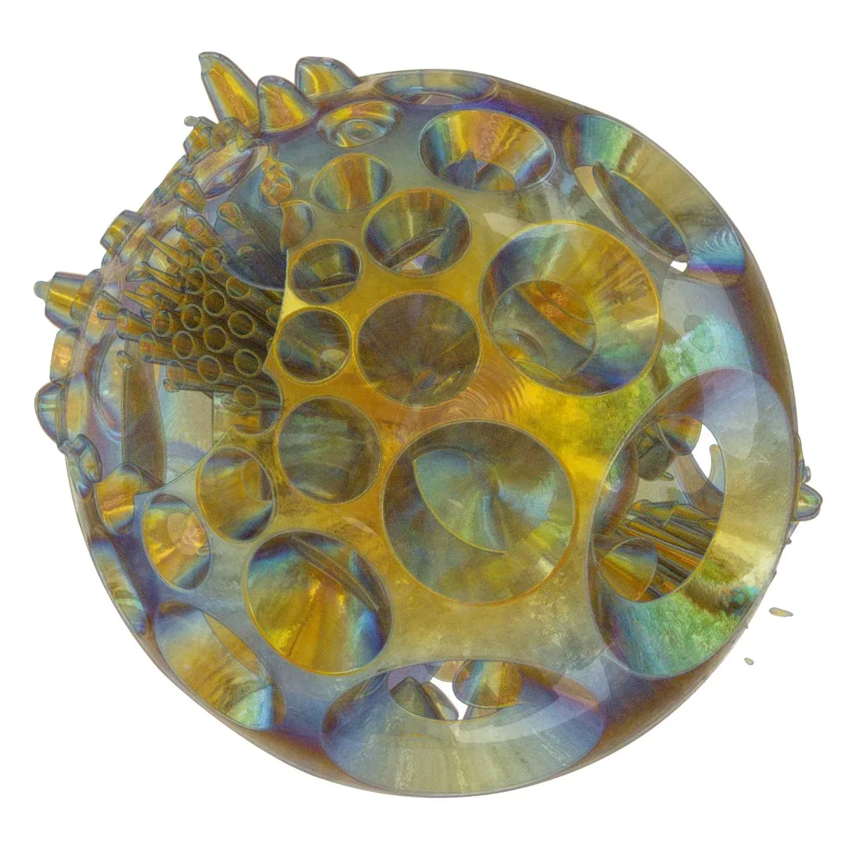 Generative Spherical Object Mushrooms