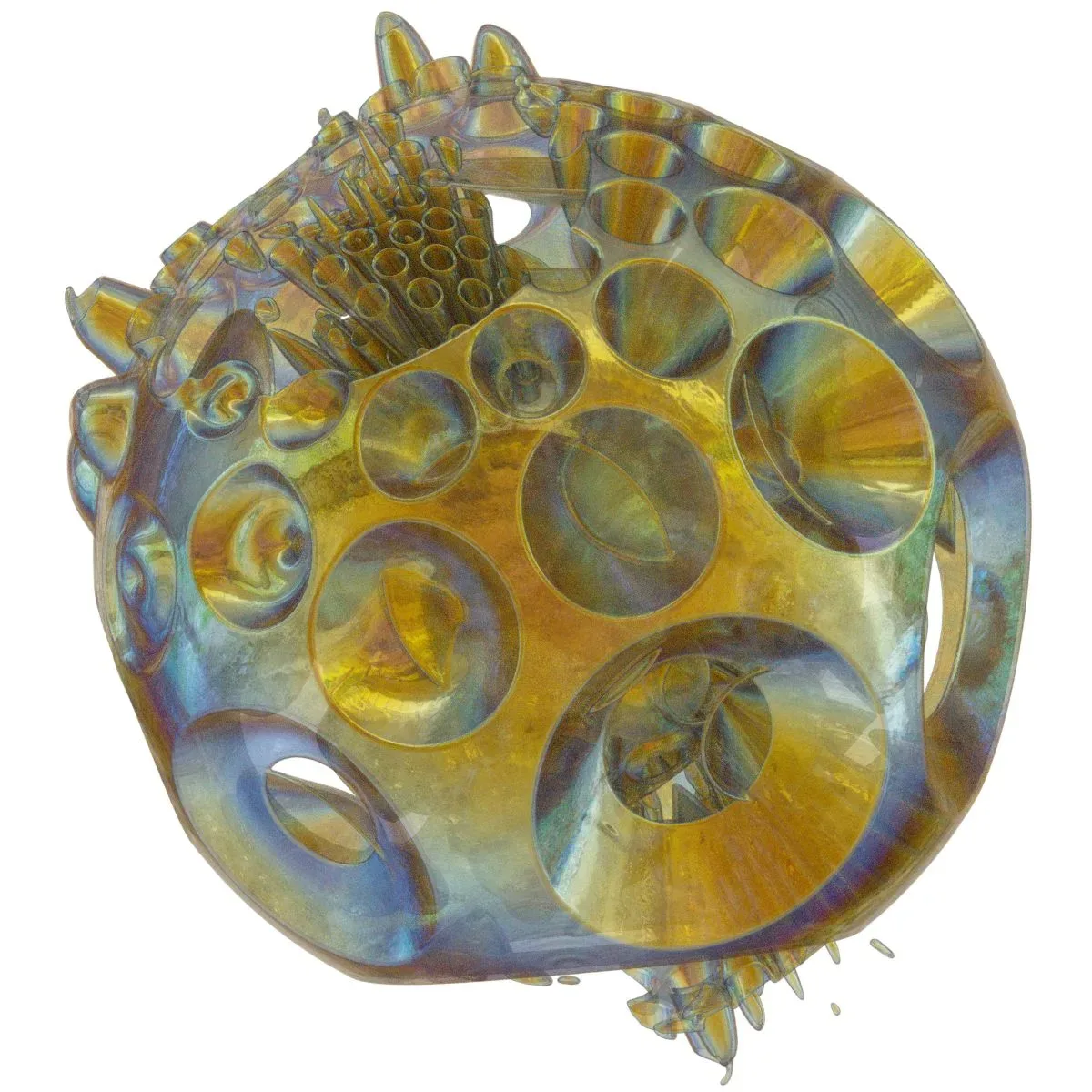 Generative Spherical Object Mushrooms