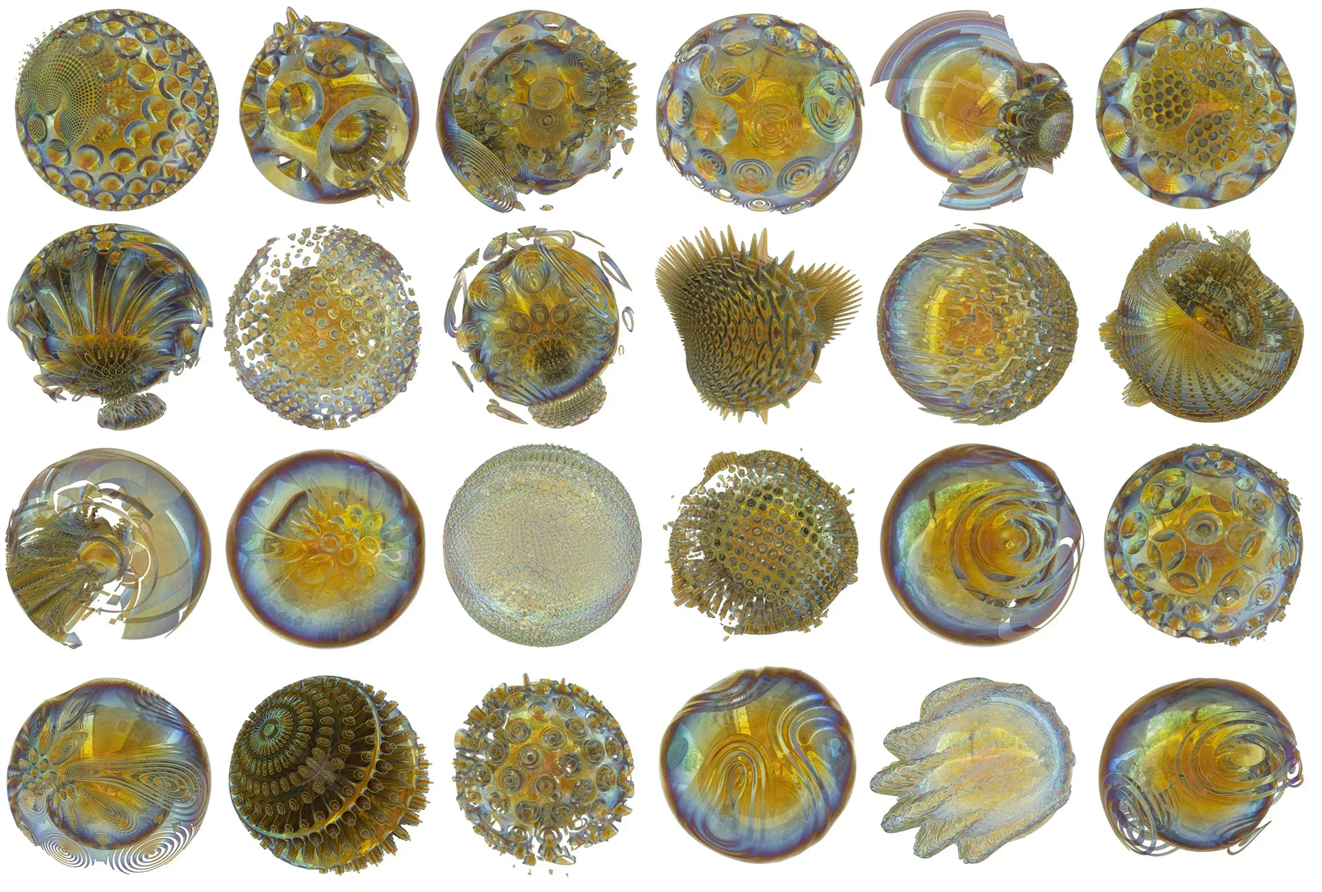 24 Generative Spherical Objects Collection